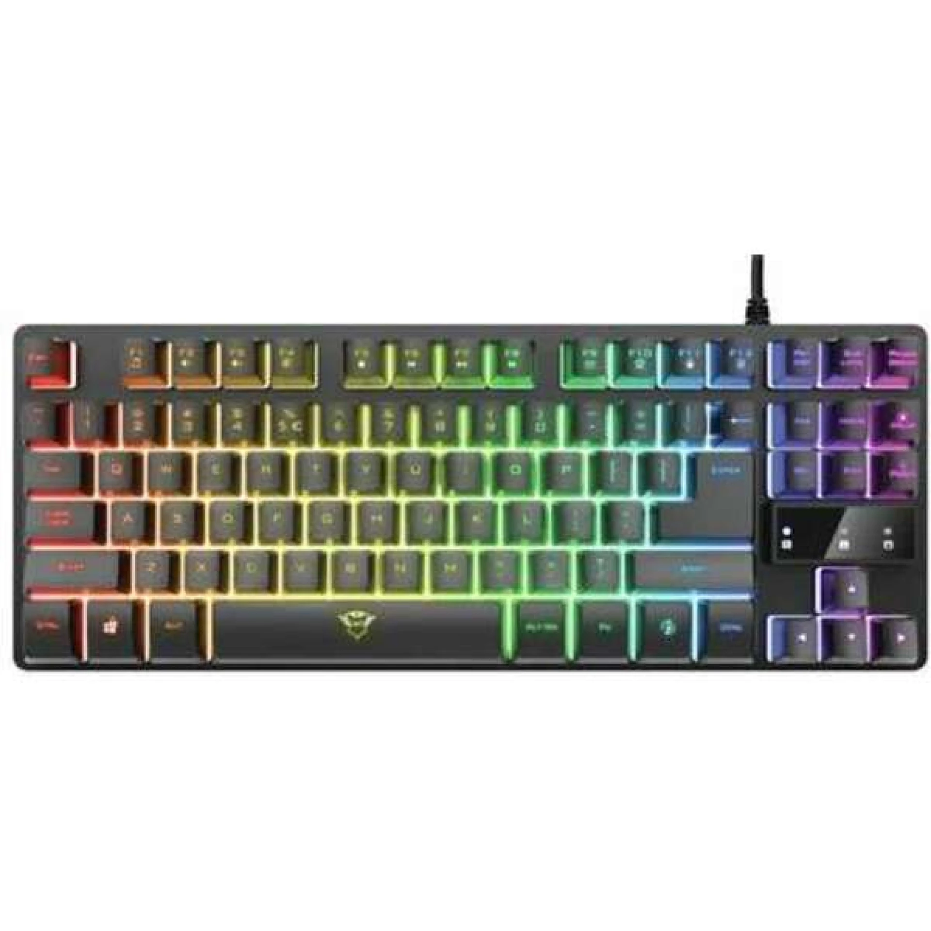 Trust GXT833 THADO TKL gejmerska tastatura bela