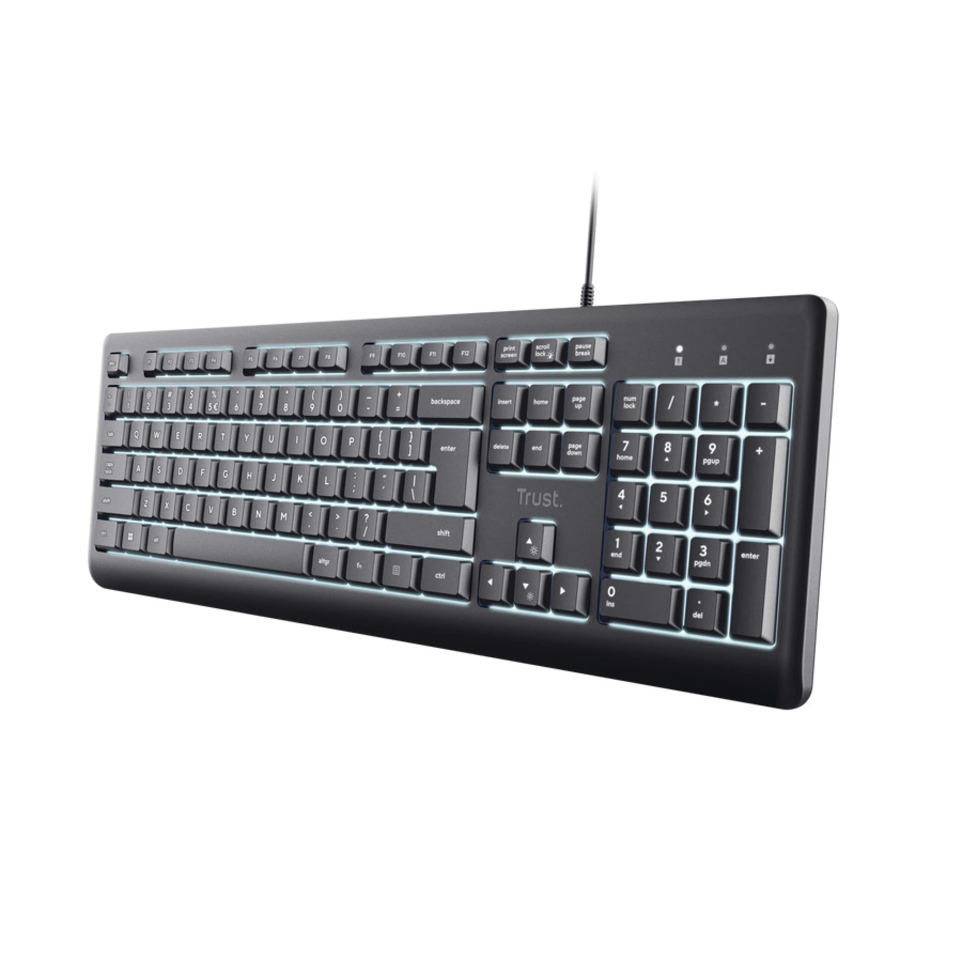 Trust Primo Illuminated tastatura crna