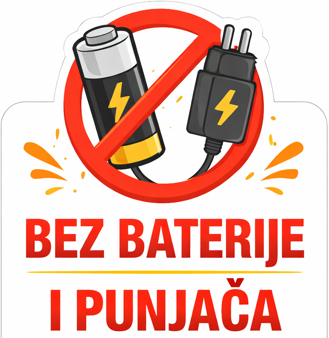 Bez baterije i punjača