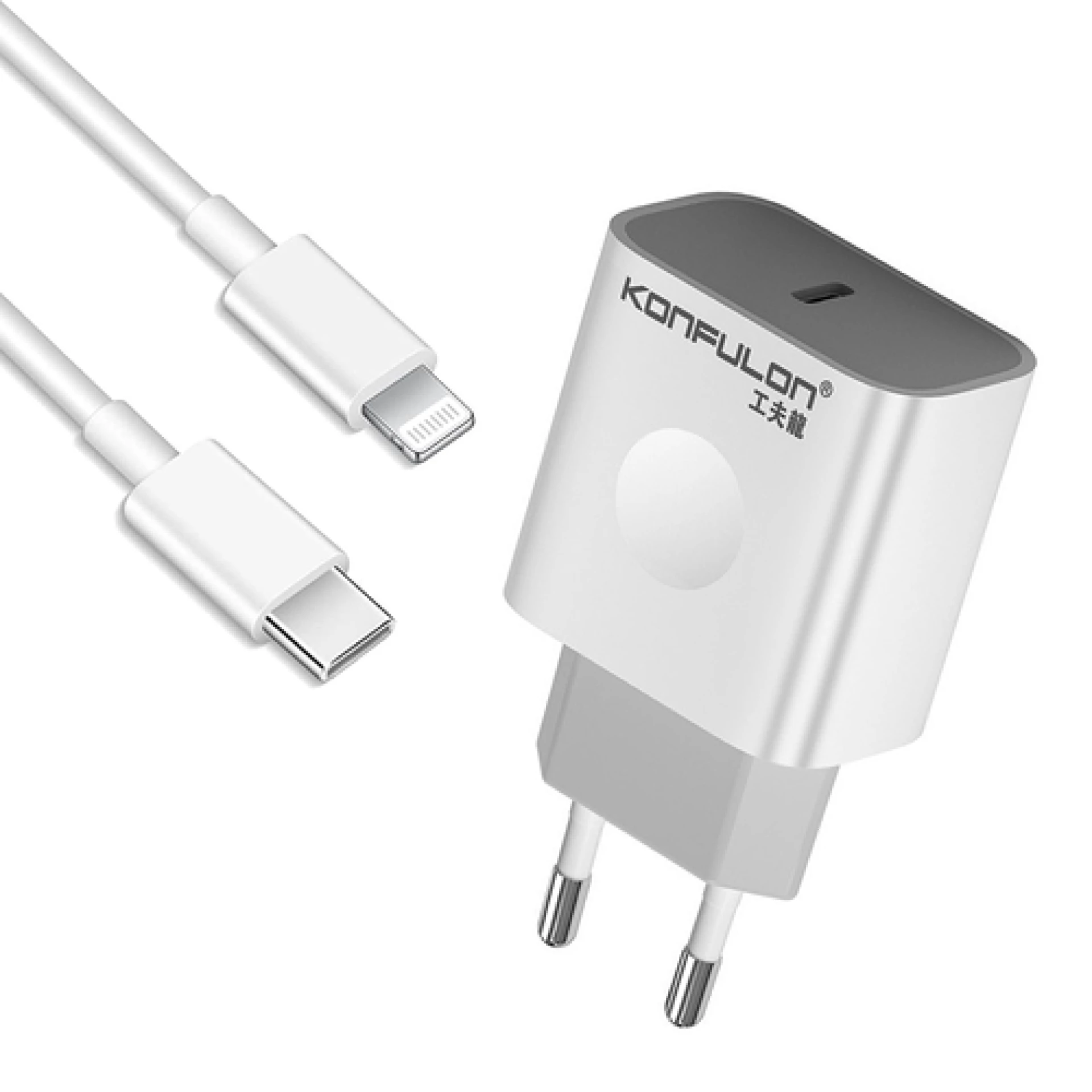 Konfulon C69D beli punjač za telefon Type C 20W