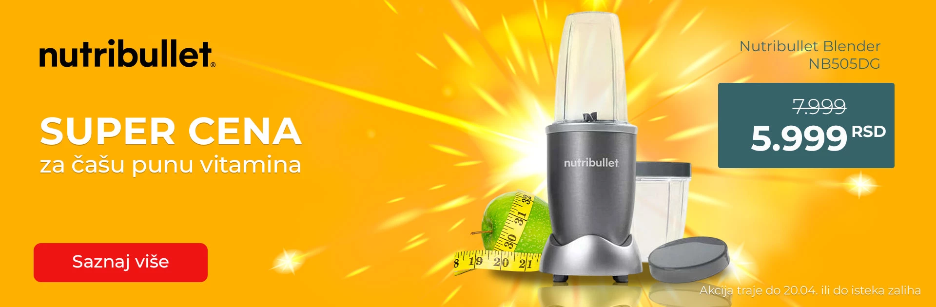 Nutribullet blender na akciji