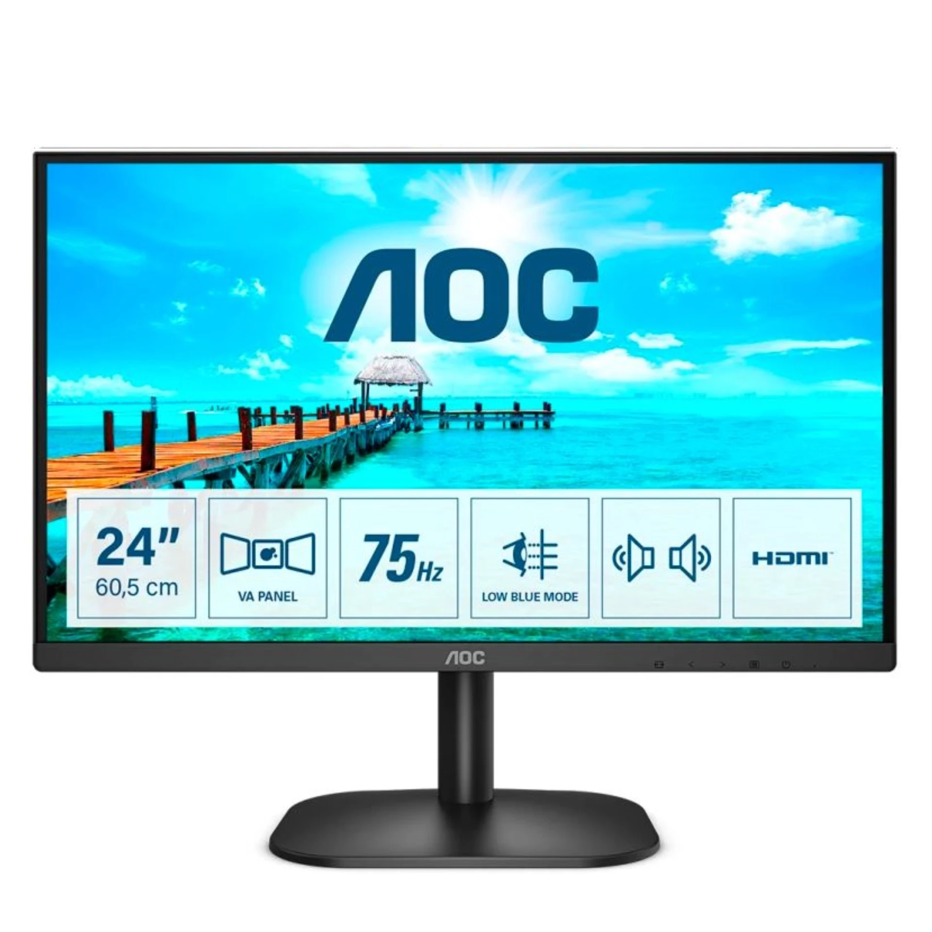 Aoc Monitor 23.8 24B2XDAM VA 23.8"