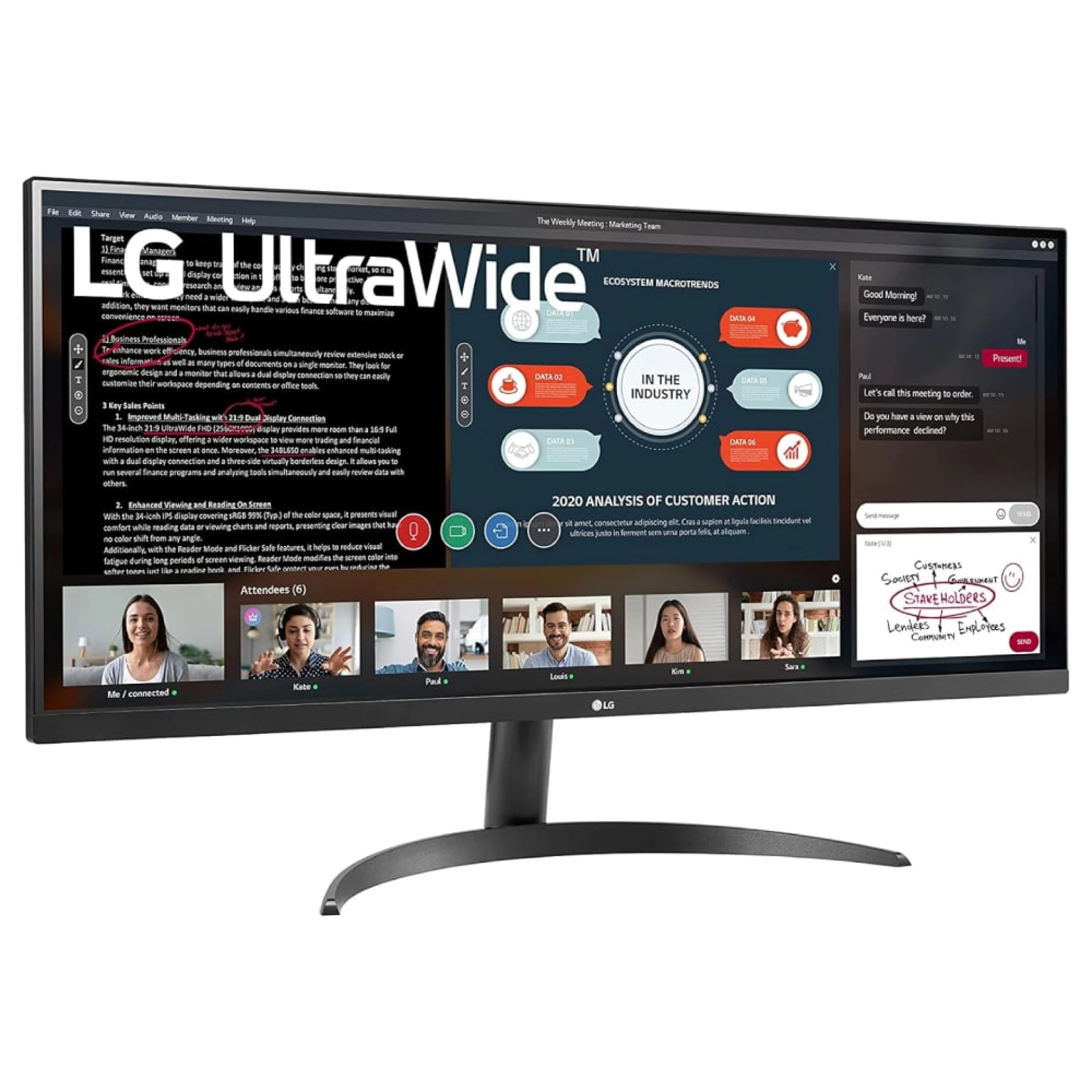 LG Monitor 34WP500-B 