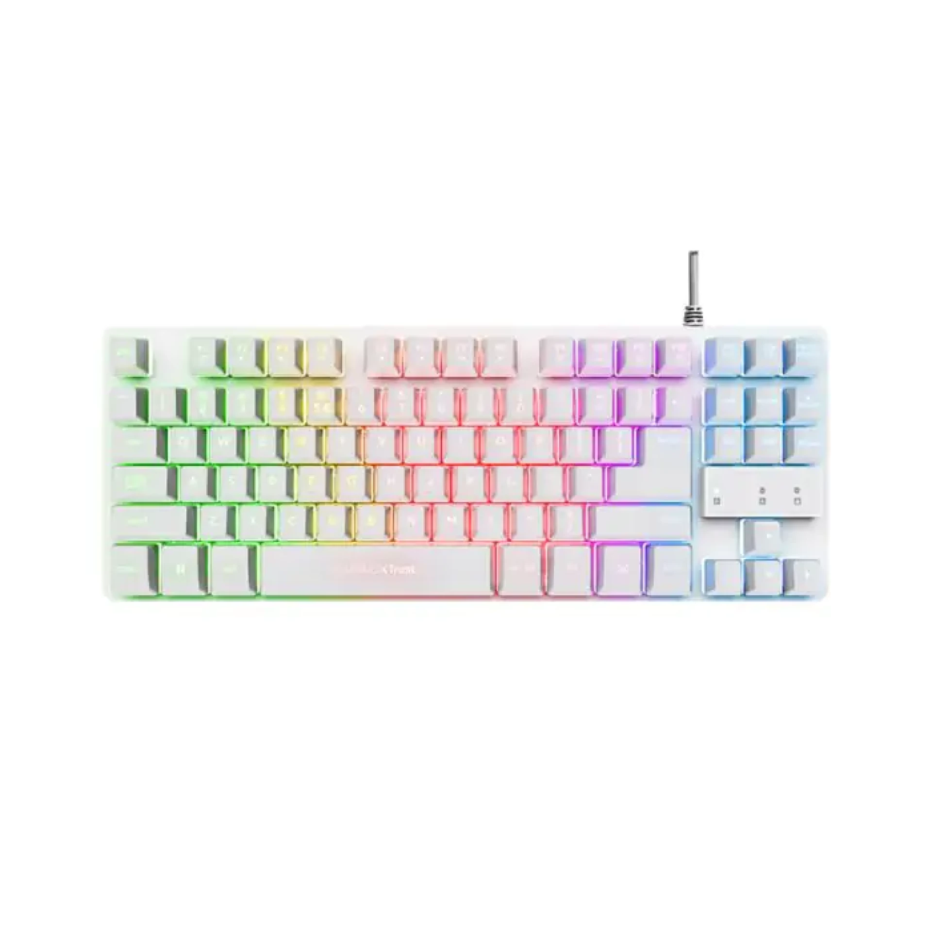 Trust GXT831W Thado TKL bežična gejmerska tastatura bela