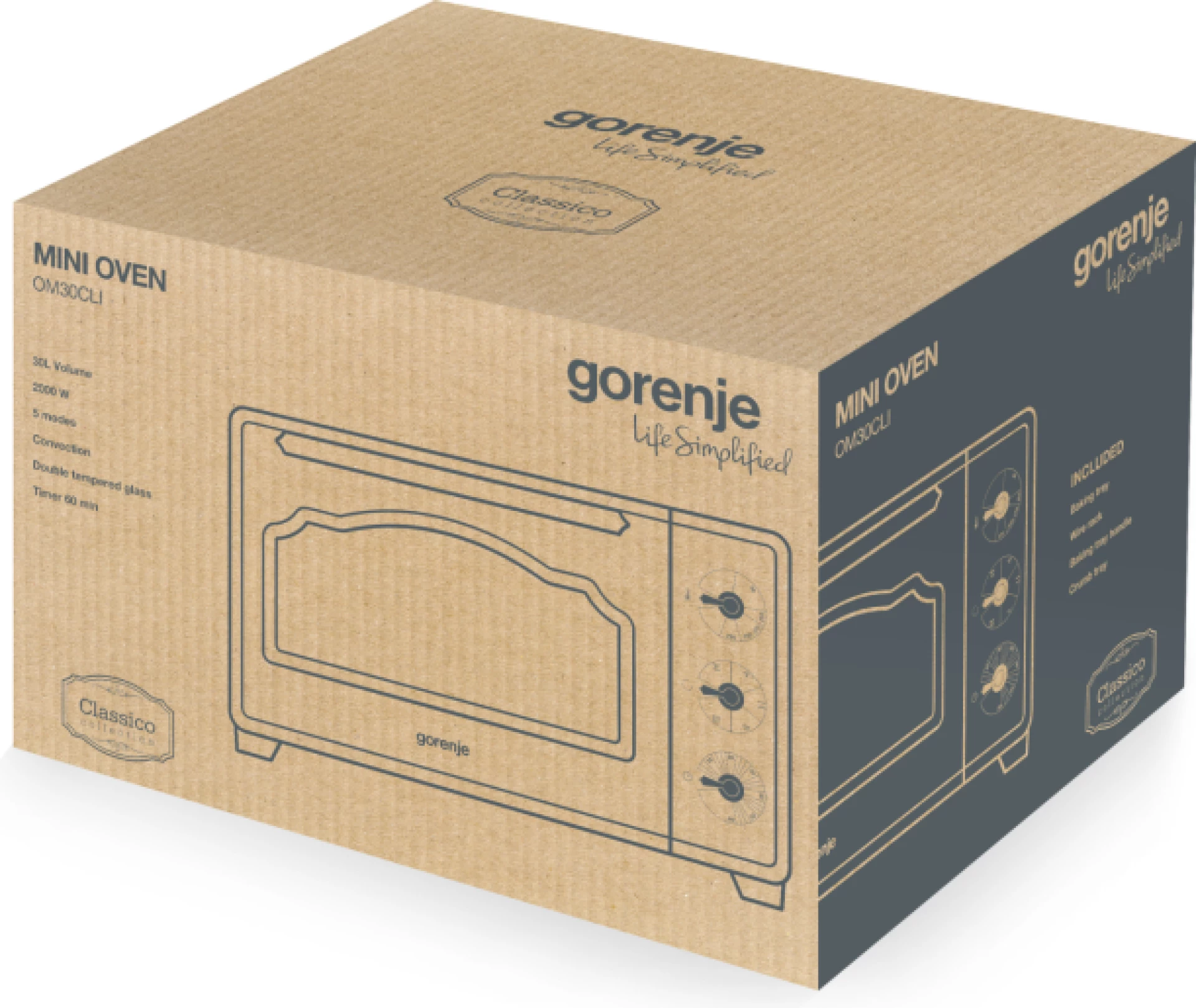 Gorenje Električni mini šporet OM30CLI