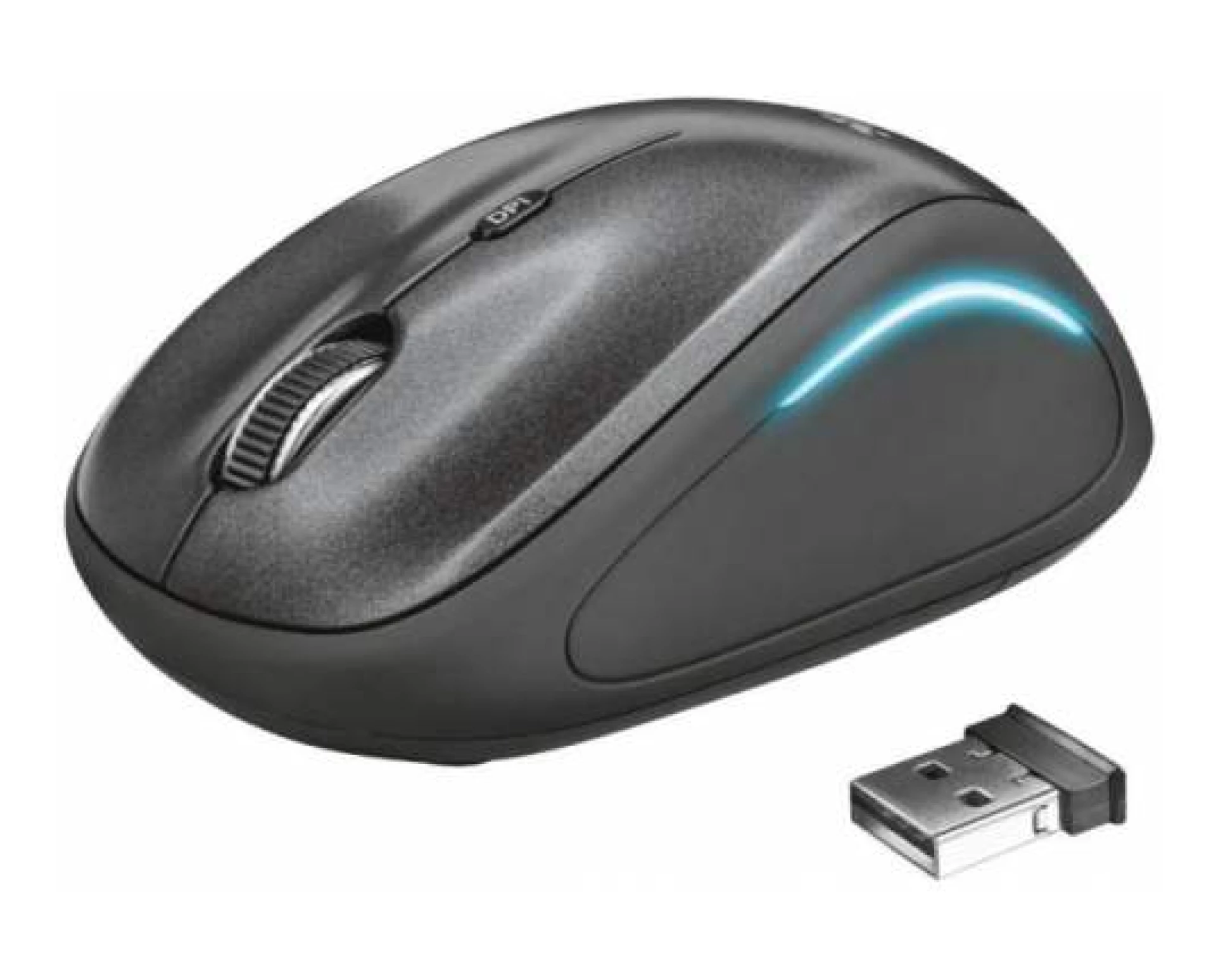 TRUST BEŽIČNI MIŠ YVI FX 22333 CRNI