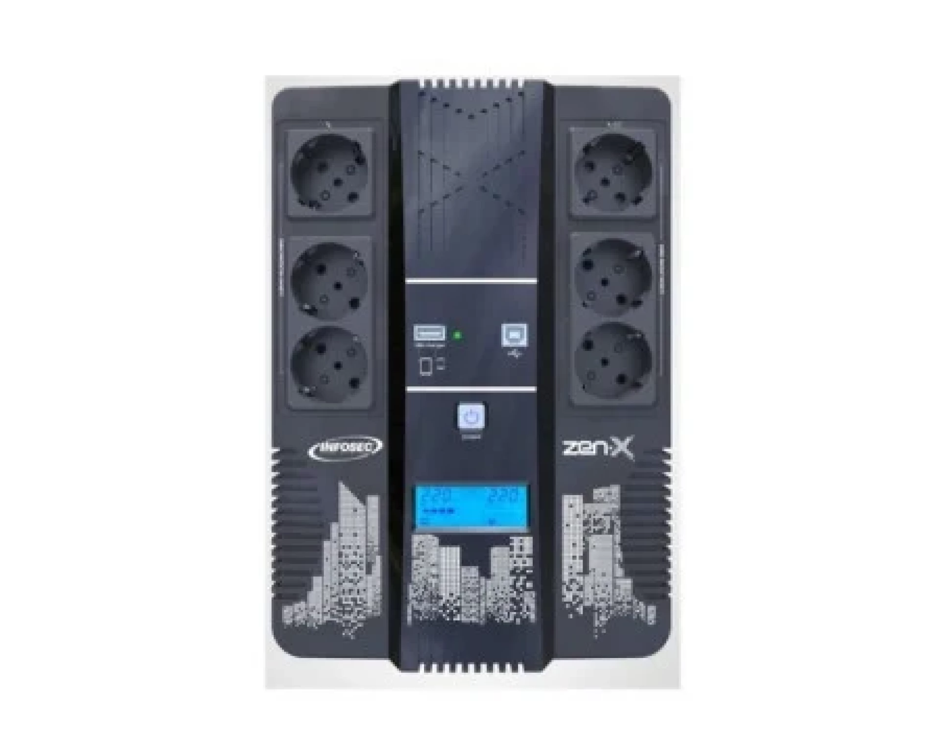 Infosec Zen-X 800 UPS 800VA 480W Line interactive UPS00674