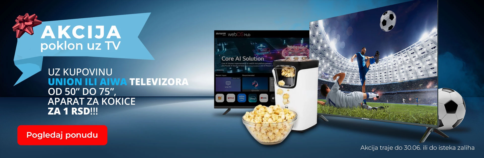 FILMSKO VEČE POČINJE UZ UNION I AIWA TV!