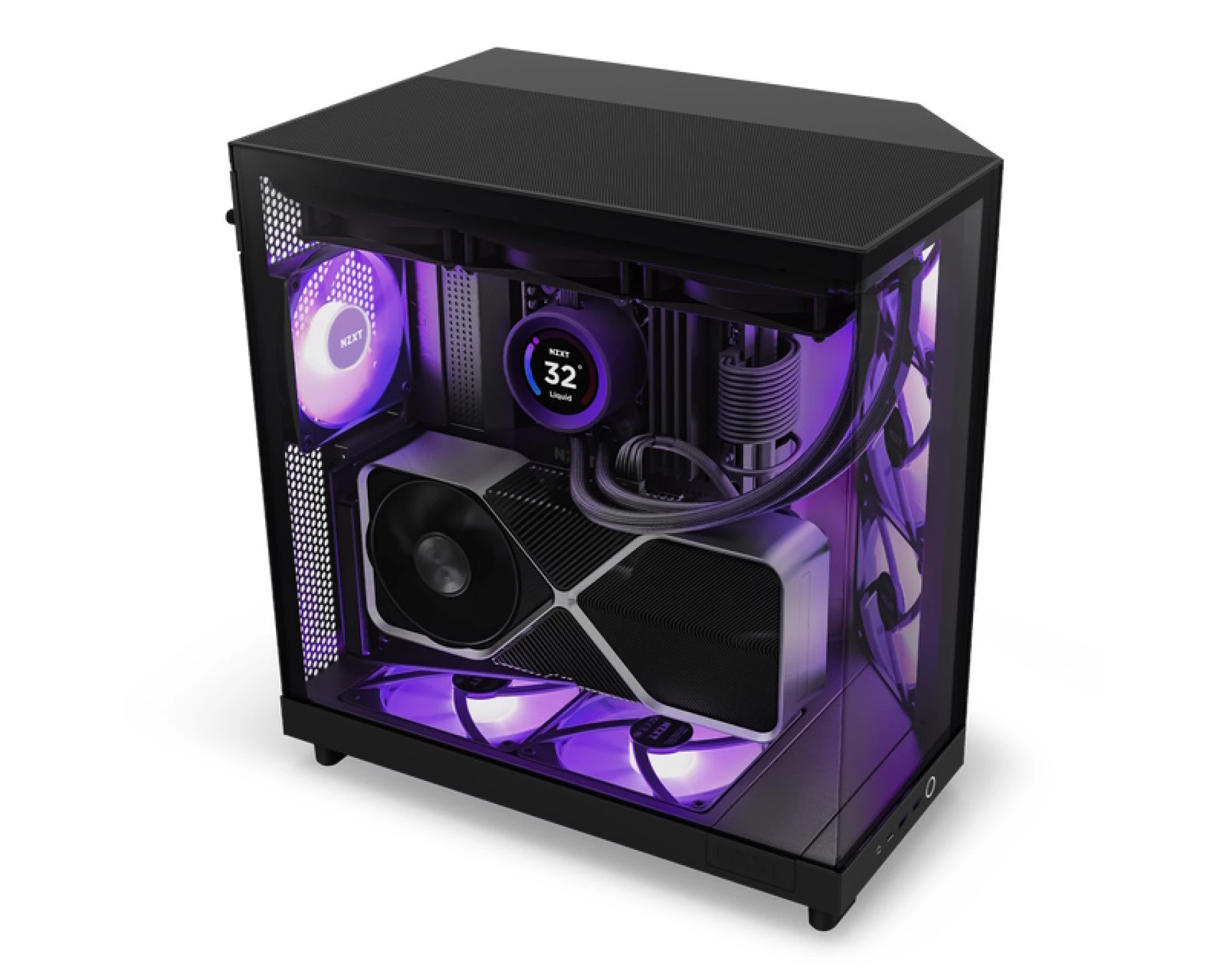 NZXT H6 Flow RGB gejmersko kućište crno