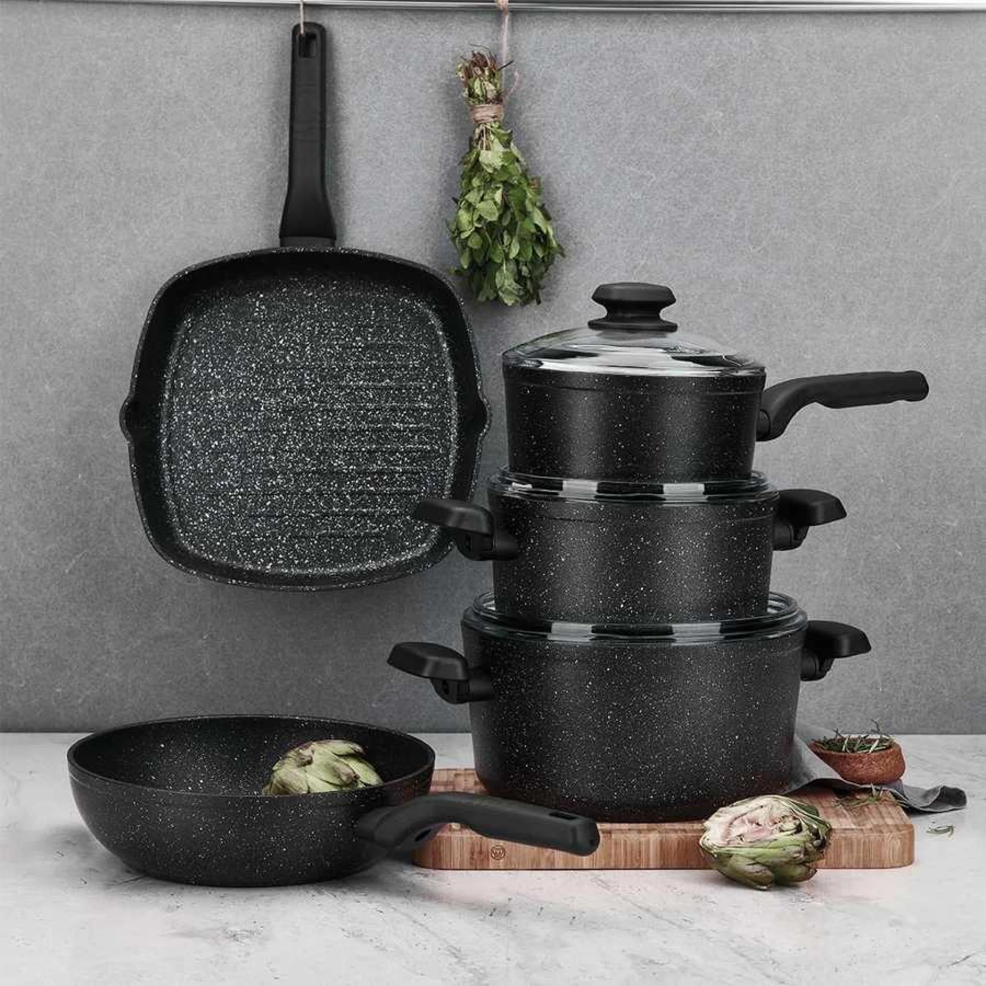 KORKMAZ TIGANJ ORNELLA 28x28cm GRILL (A1120)