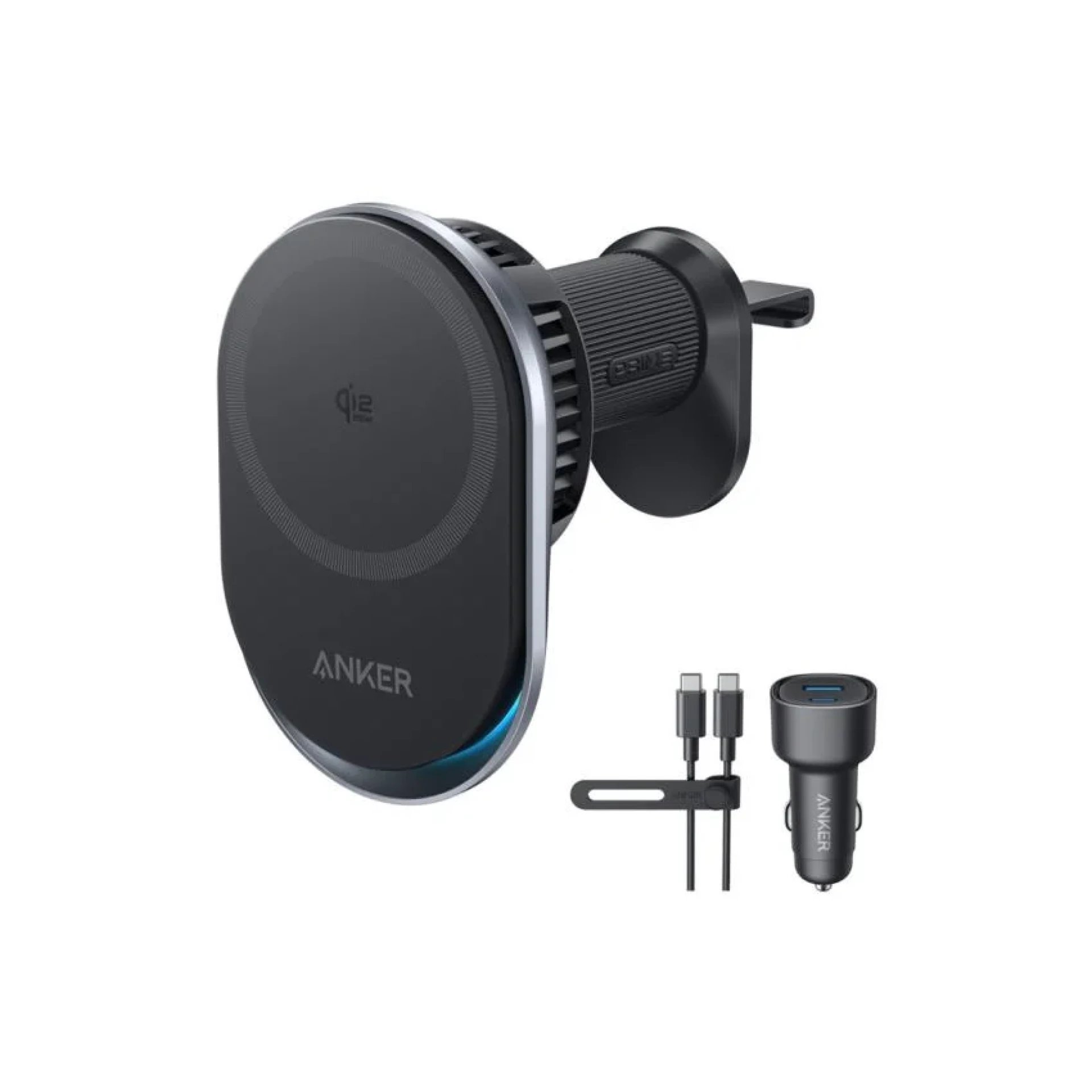 Anker Auto Punjač Bežični 25W MagGo Prime Crna