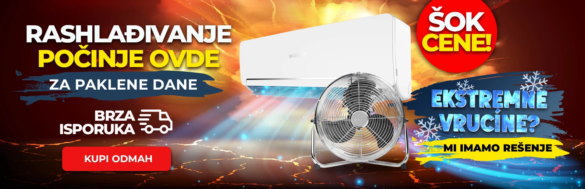 Klima uređaji i ventilatori po super cenama