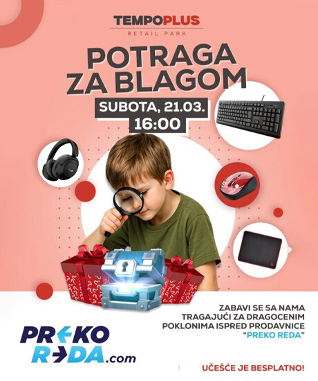 Potraga za blagom u Preko Reda Kraljevo!