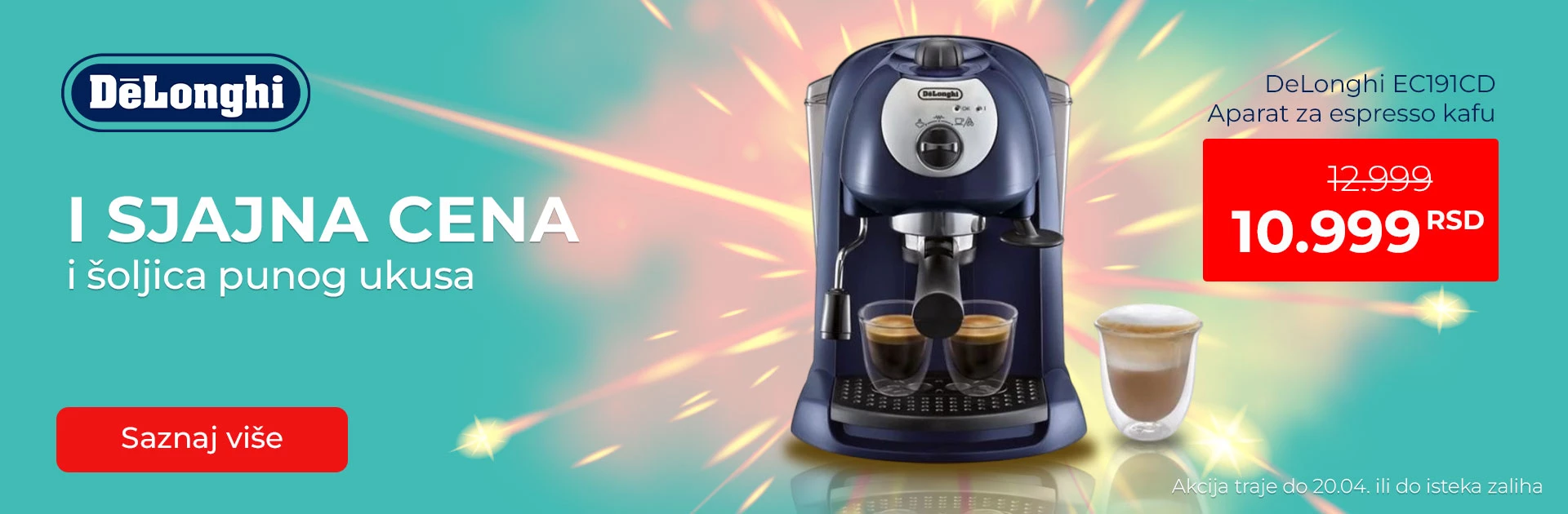 DeLonghi aparat za espreso kafu