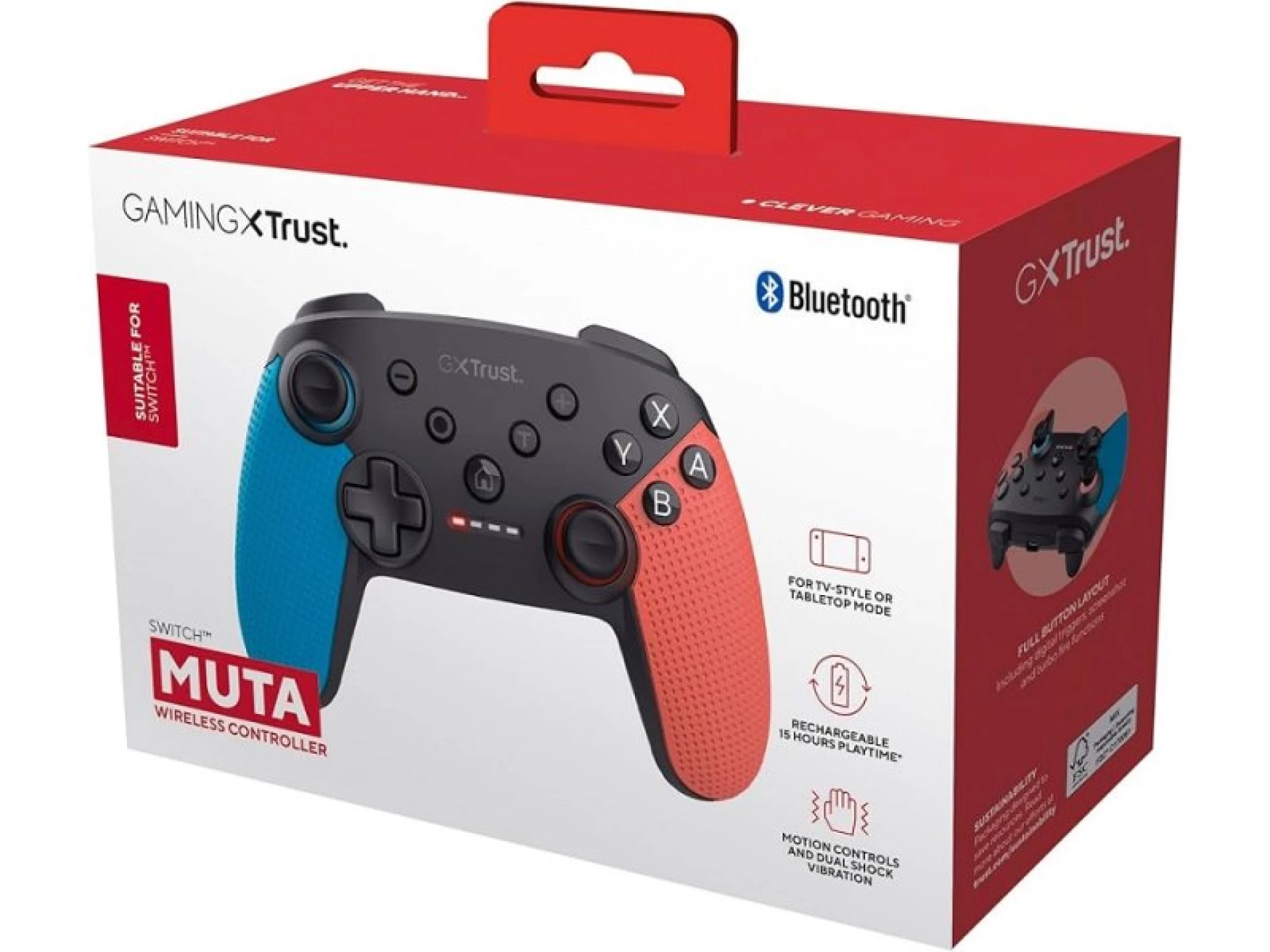 Trust Gamepad GXT1246B Muta BT Switch