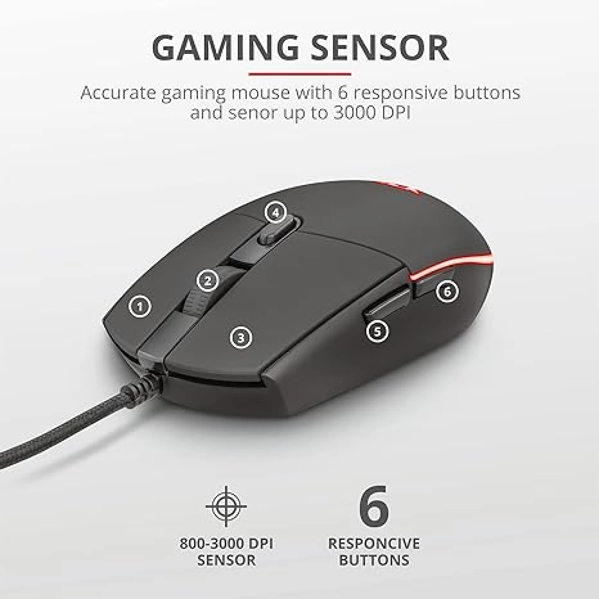 Trsut Gejmerski komplet tastatura+miš GXT 838Azor Combo
