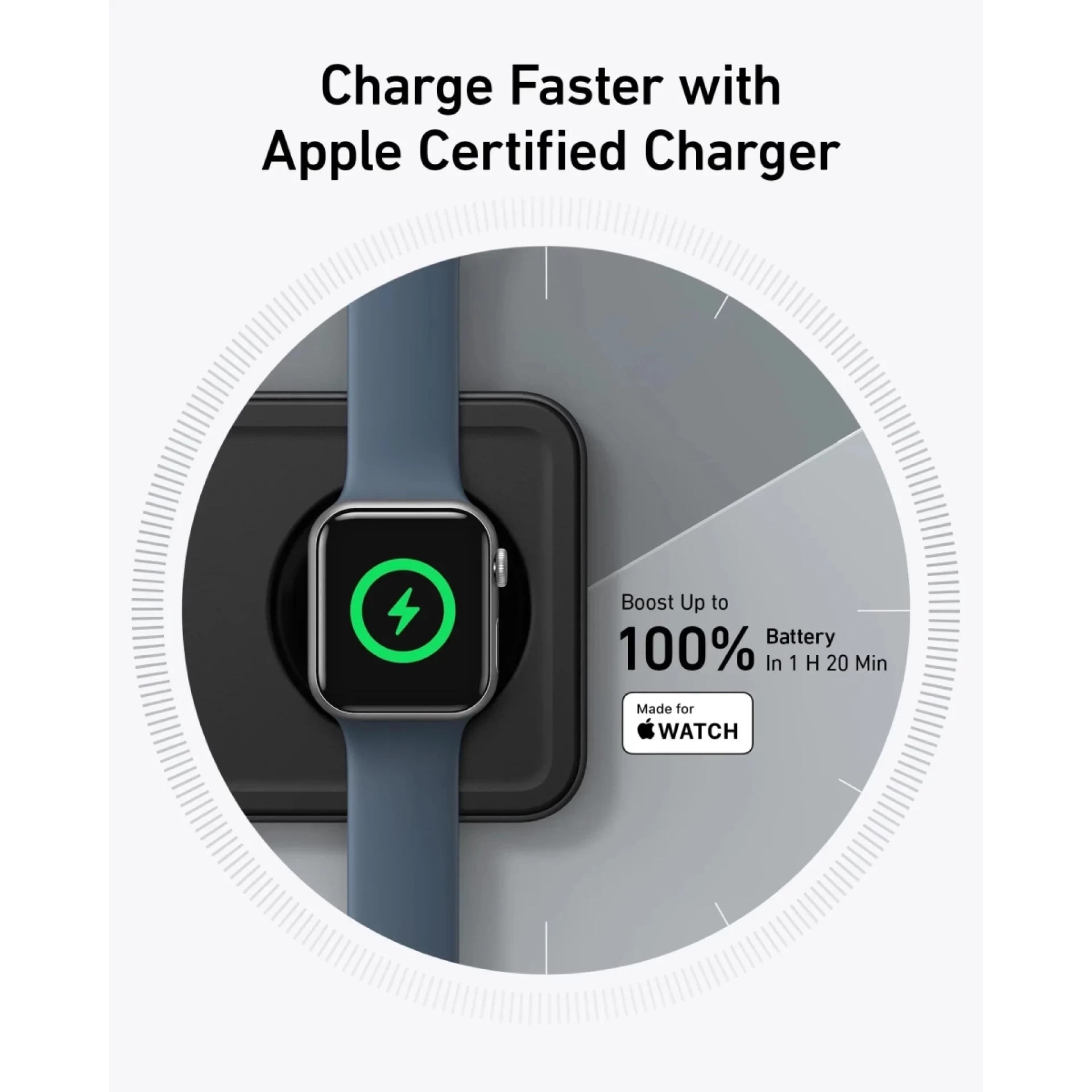 Anker Bežični punjač MagGo 15W Stoni 3-u-1 Crna Set