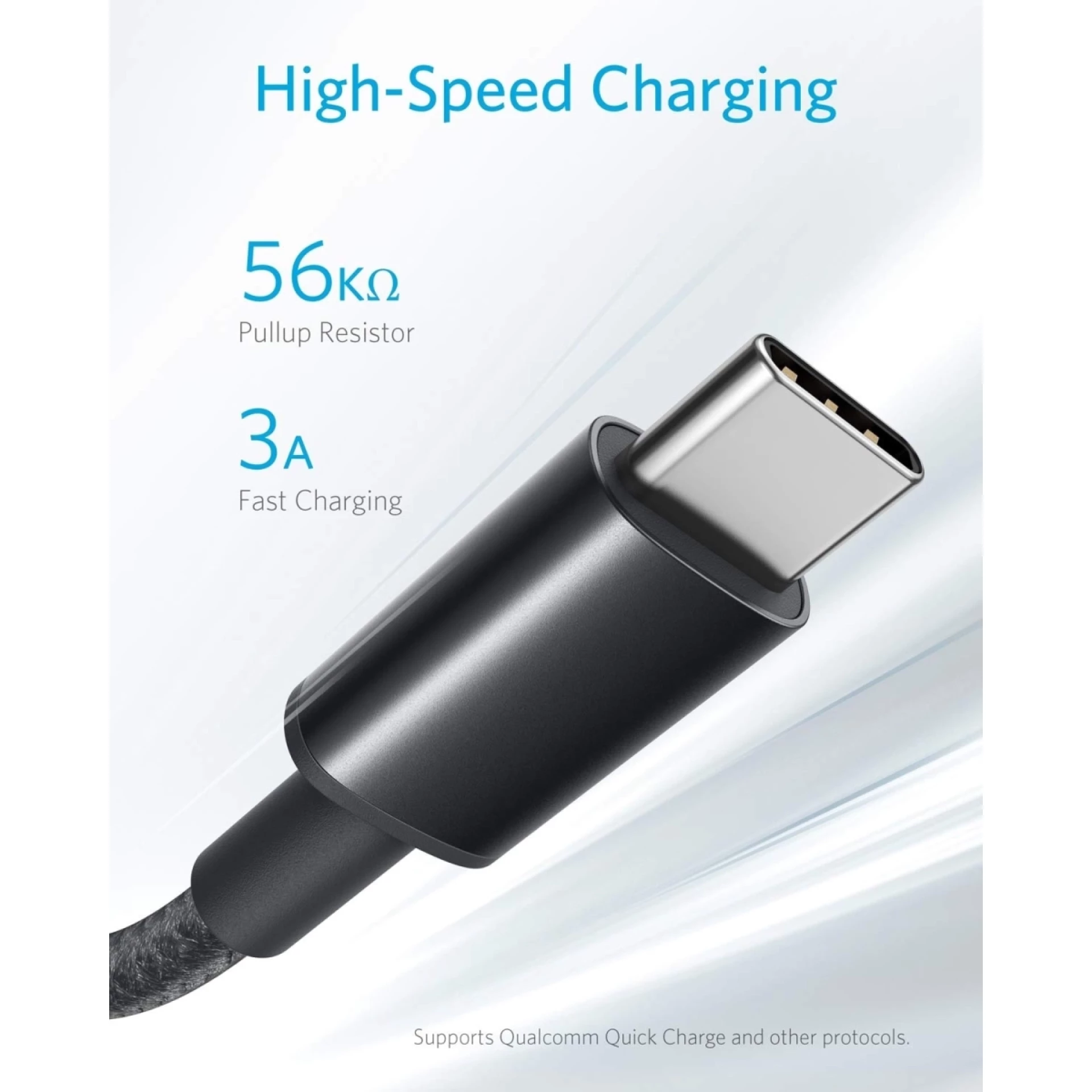 Anker Kabl 322 USB-C na Lightning 30W 480Mbp 1.8m Braided Crna