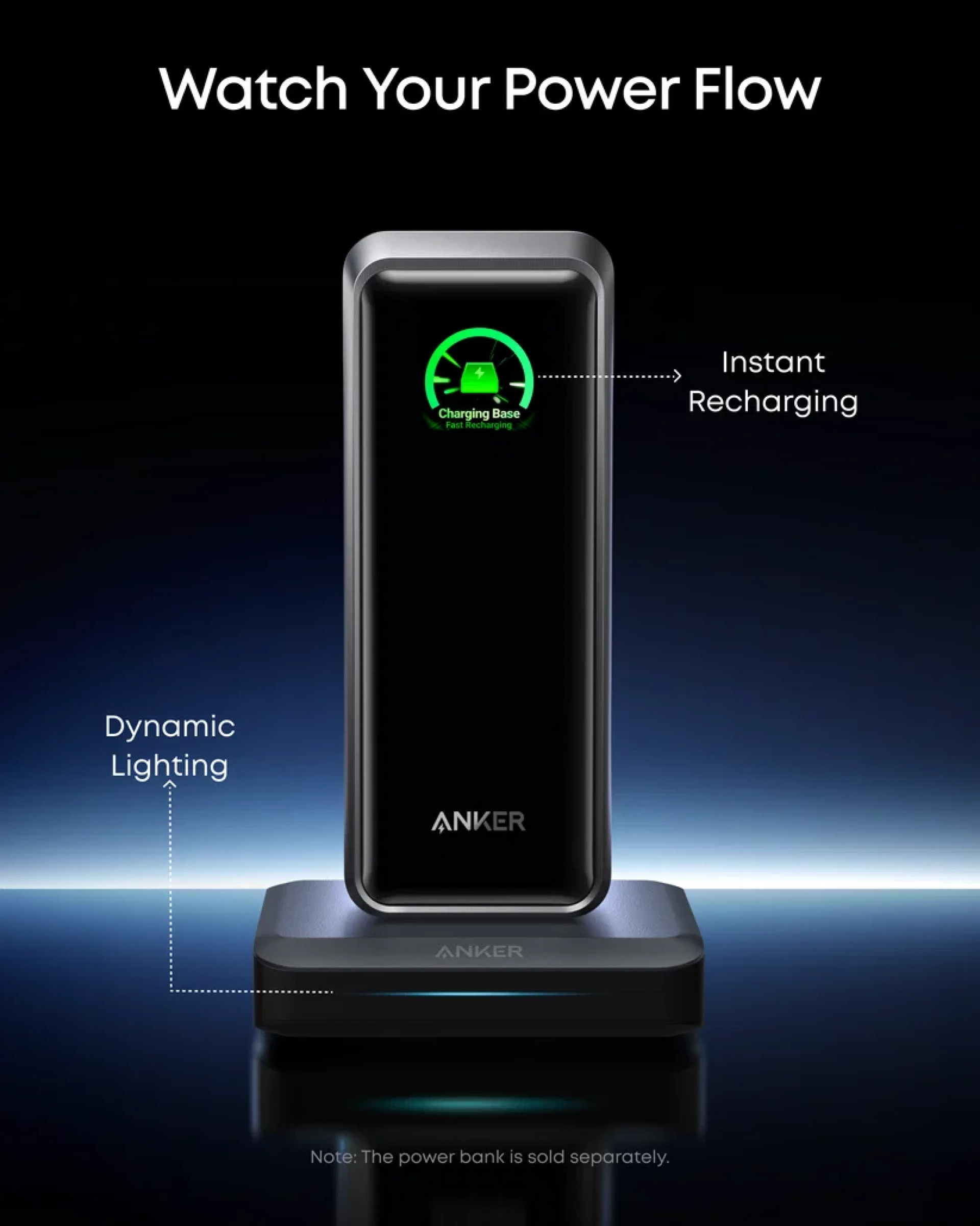 Anker Baza za punjenje Prime Power Bank 150W Crna