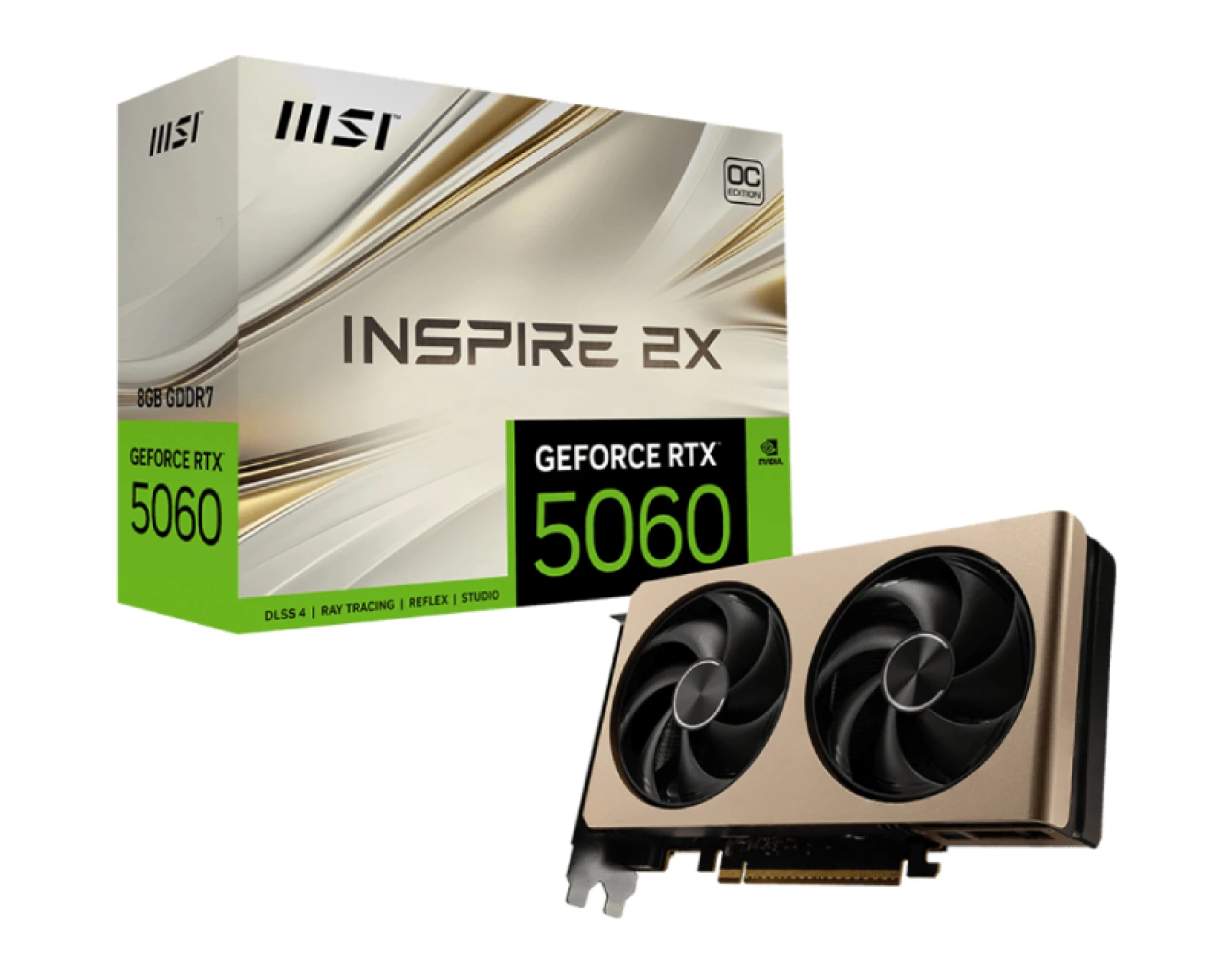 MSI  GeForce RTX 5060 INSPIRE 2X OC grafička kartica 8GB GDDR7 128bit