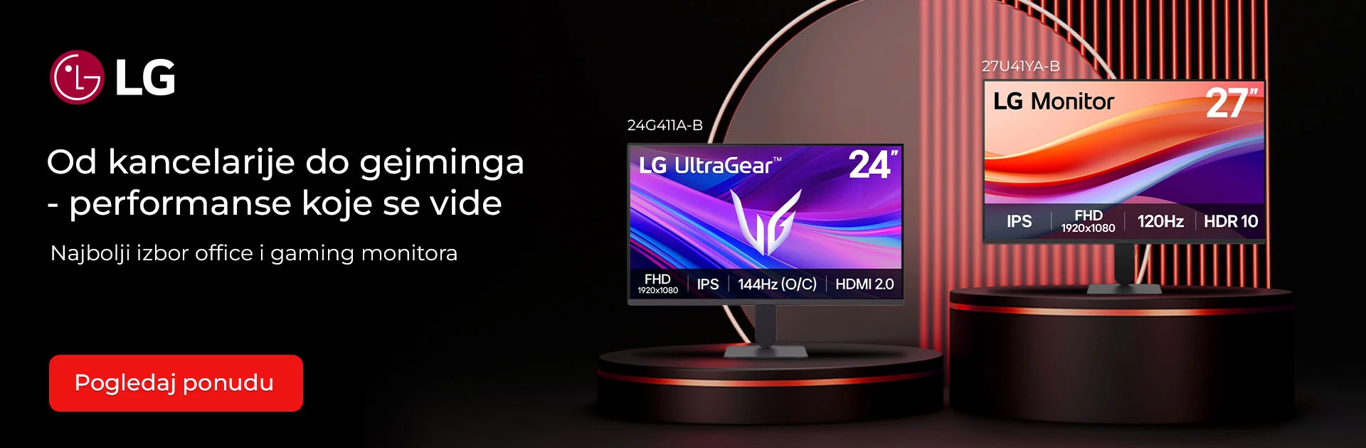 Odabrani office i gaming model LG monitora