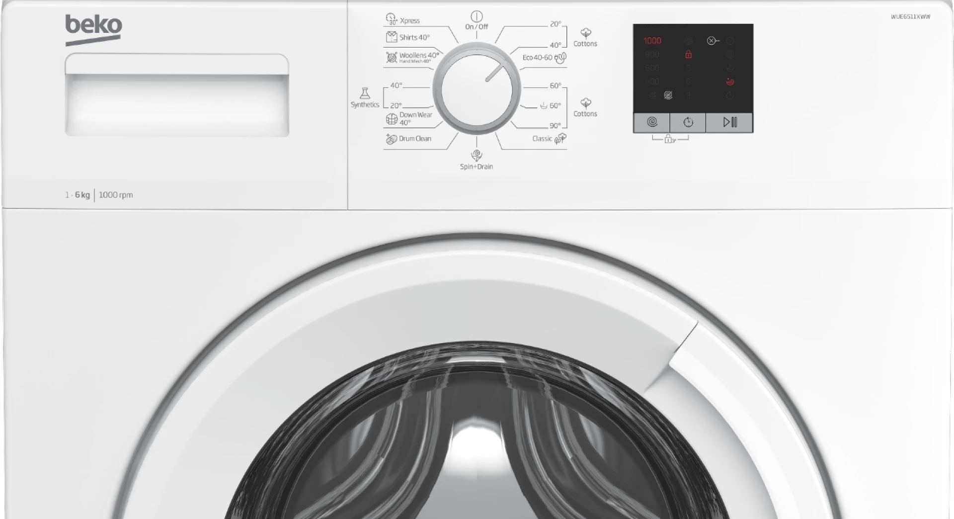 Beko Mašina za pranje veše WUE6511XWW