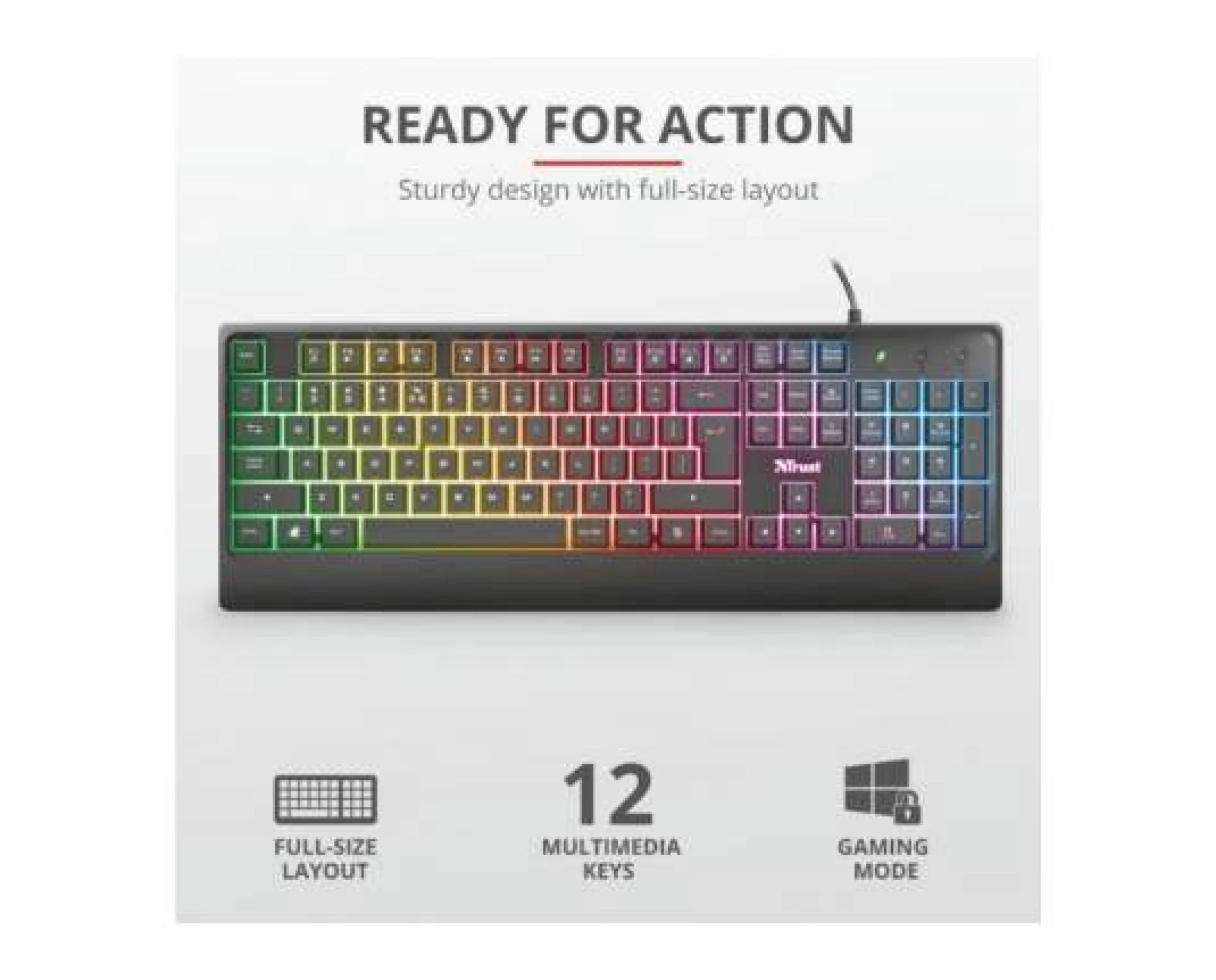 TRUST GAMING TASTATURA ZIVA