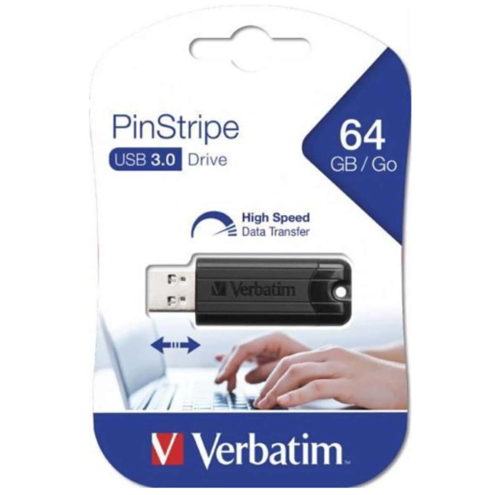 Verbatim PinStripe 3.0 USB flash memorija 64GB