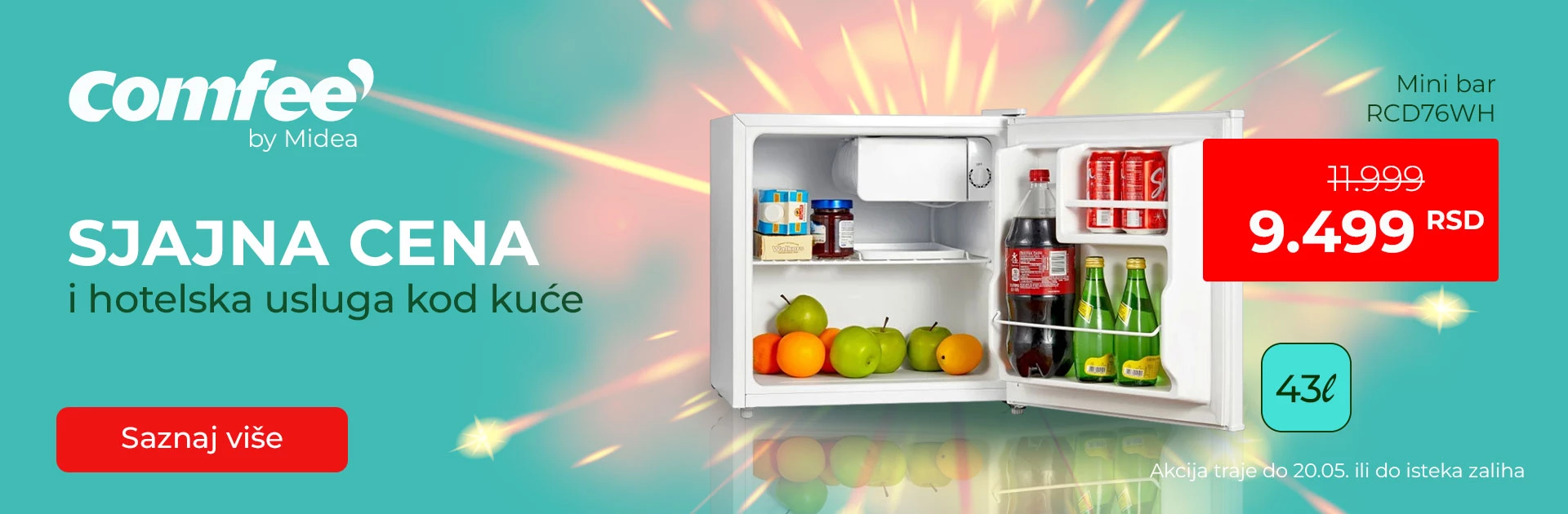 Comfee mini bar po super ceni