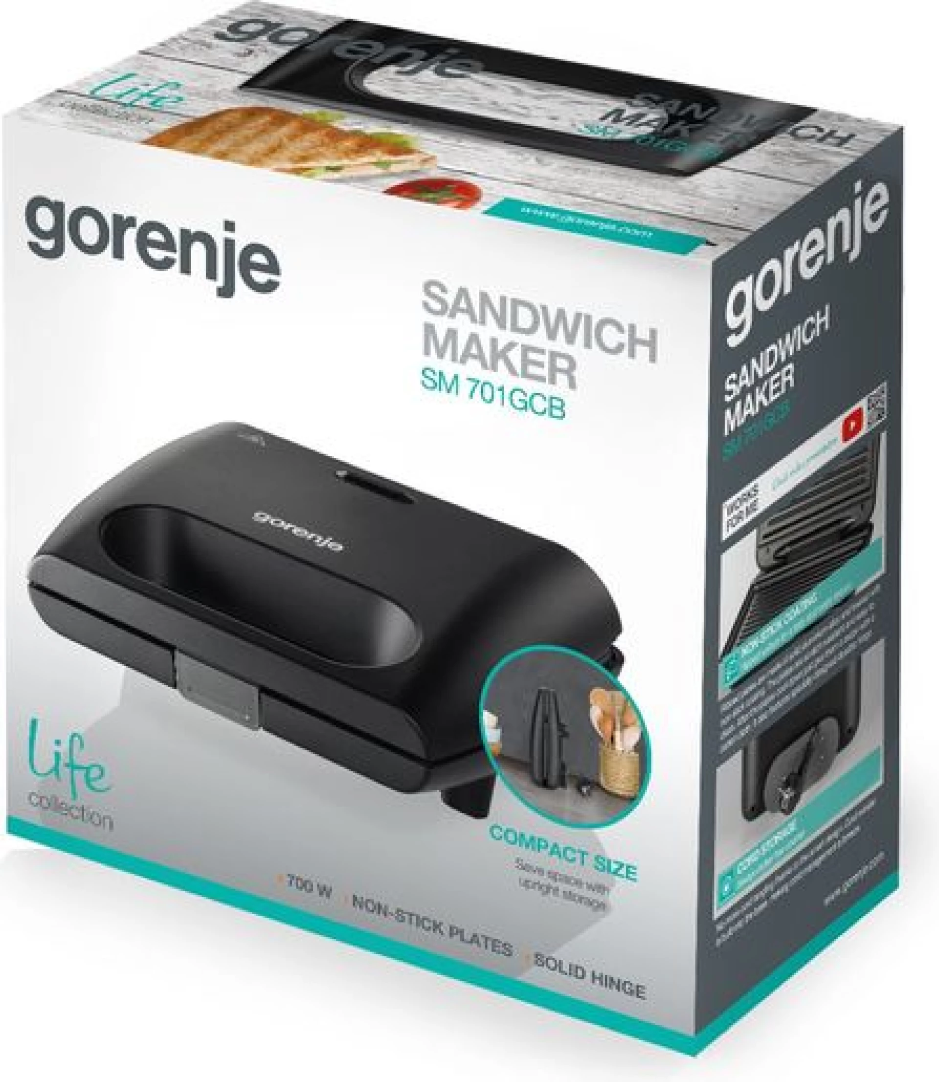 Gorenje Preklopni toster SM701GCB