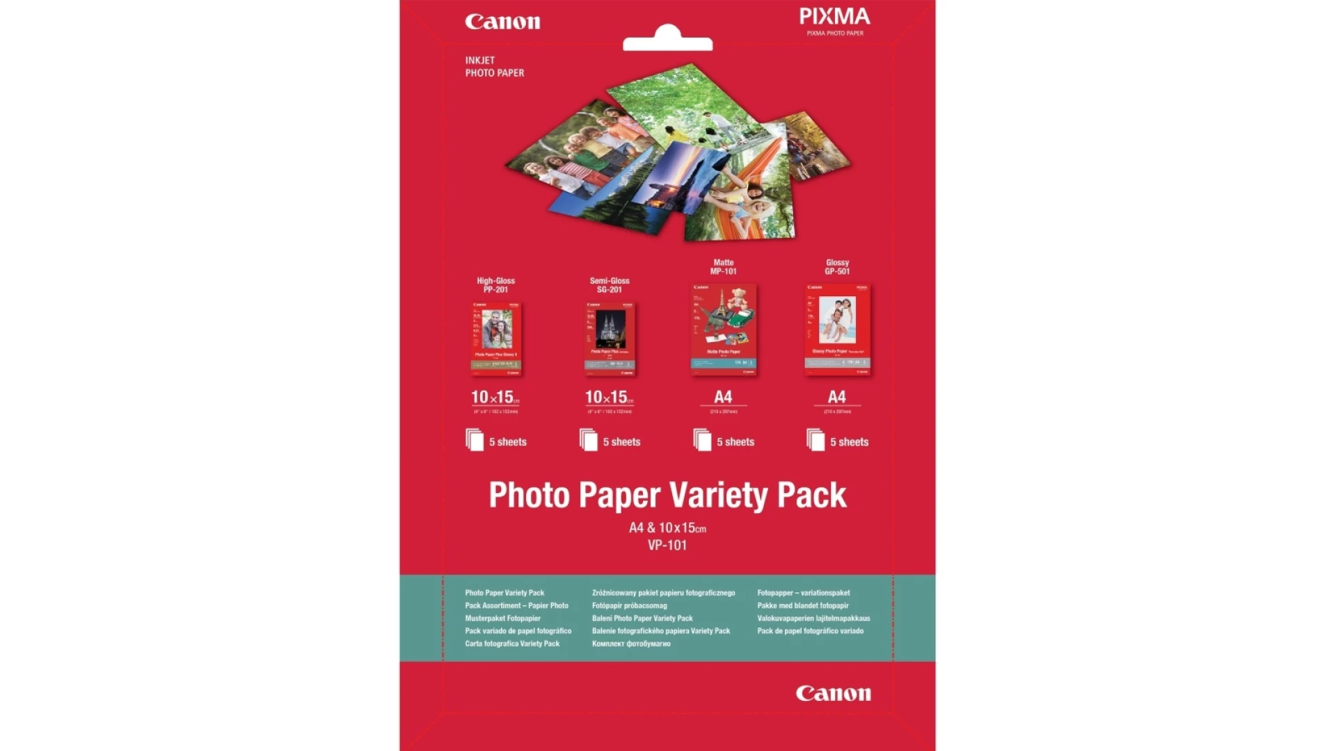 Canon Foto papir Variety-pack S+A4