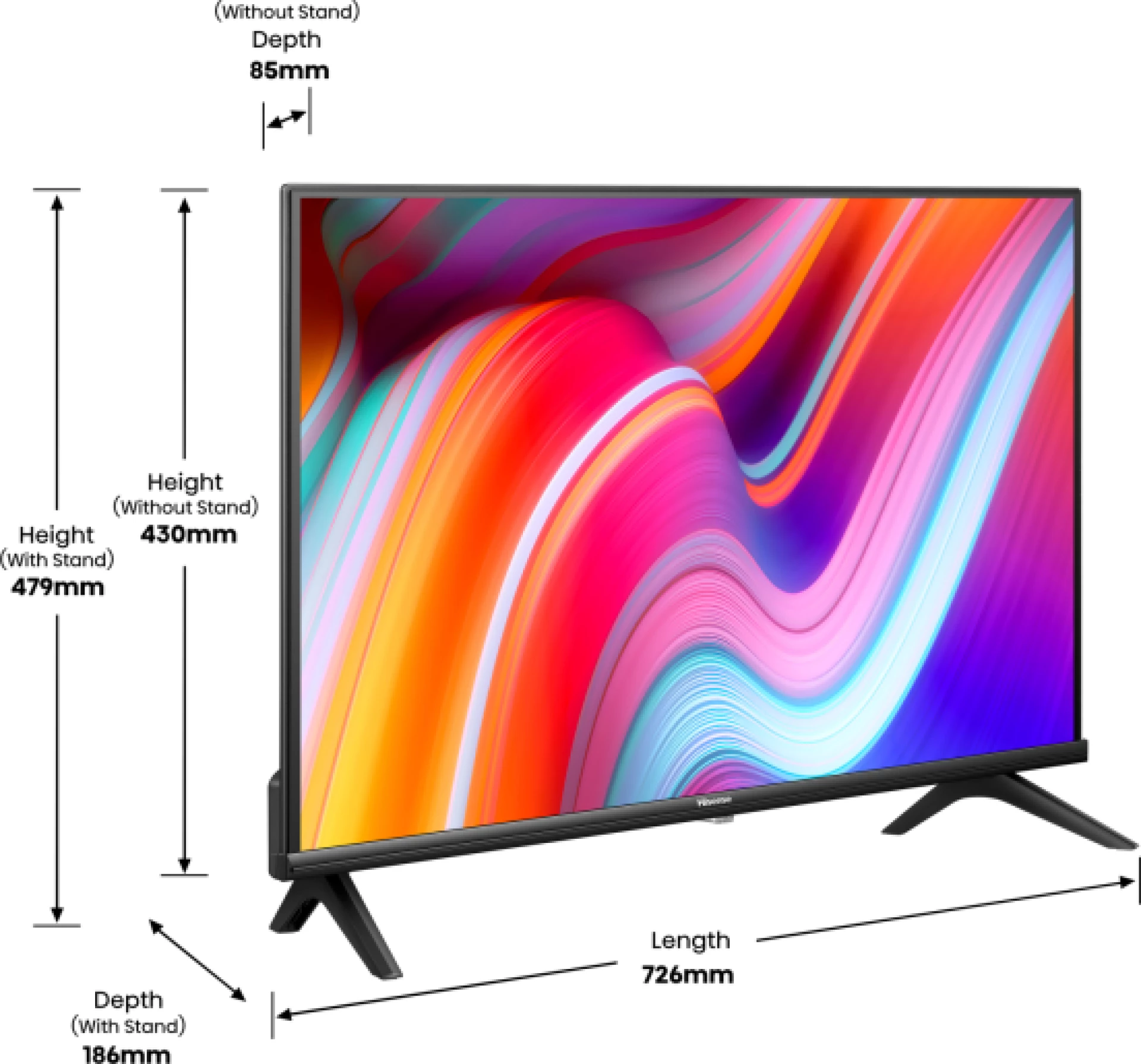 HISENSE SMART TV 32"  HD READY H32A4K