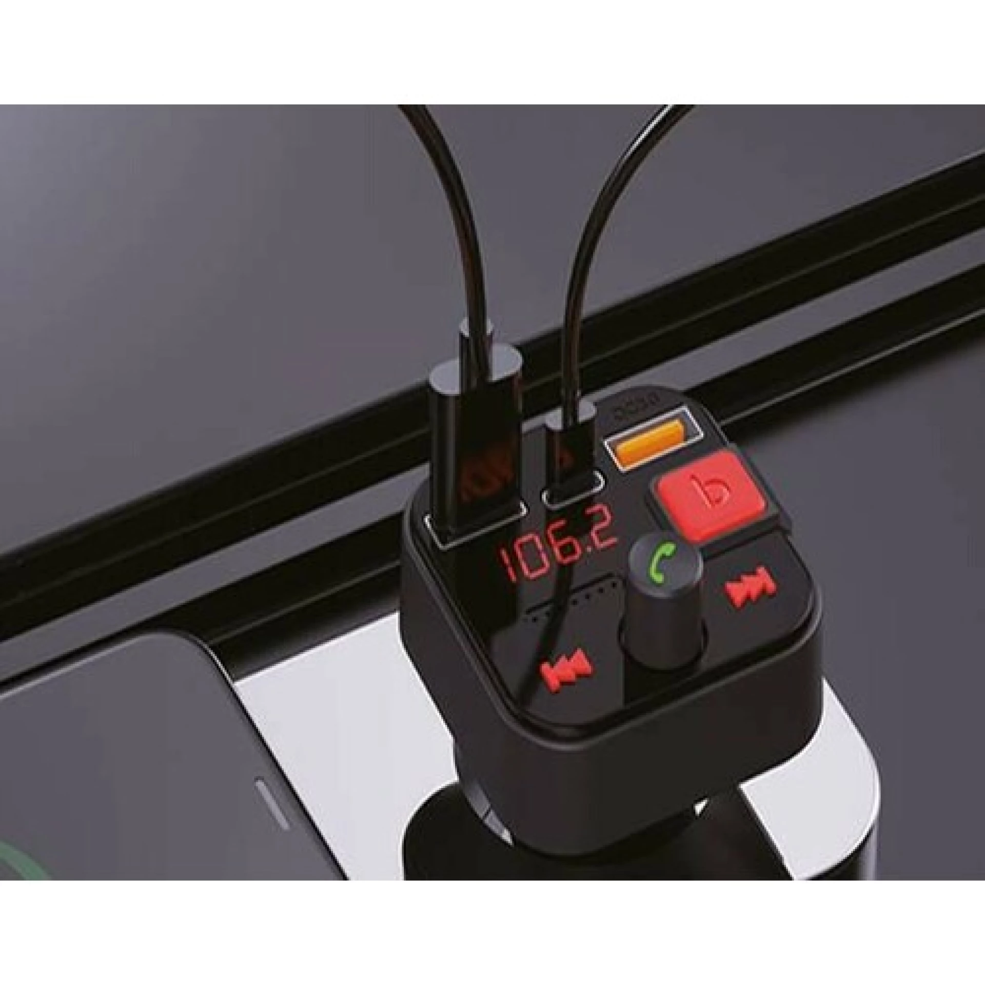XWAVE BT88 FM TRANSMITER BLUETOOTH CRNI