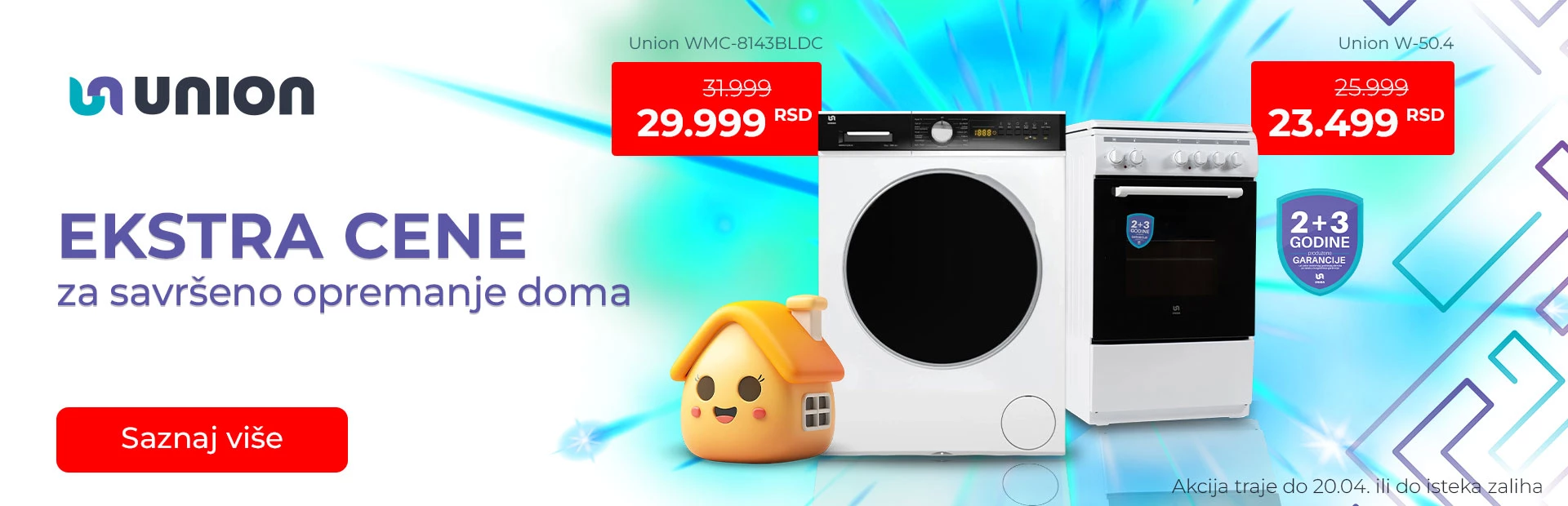 Union bela tehnika po akcijskoj ceni