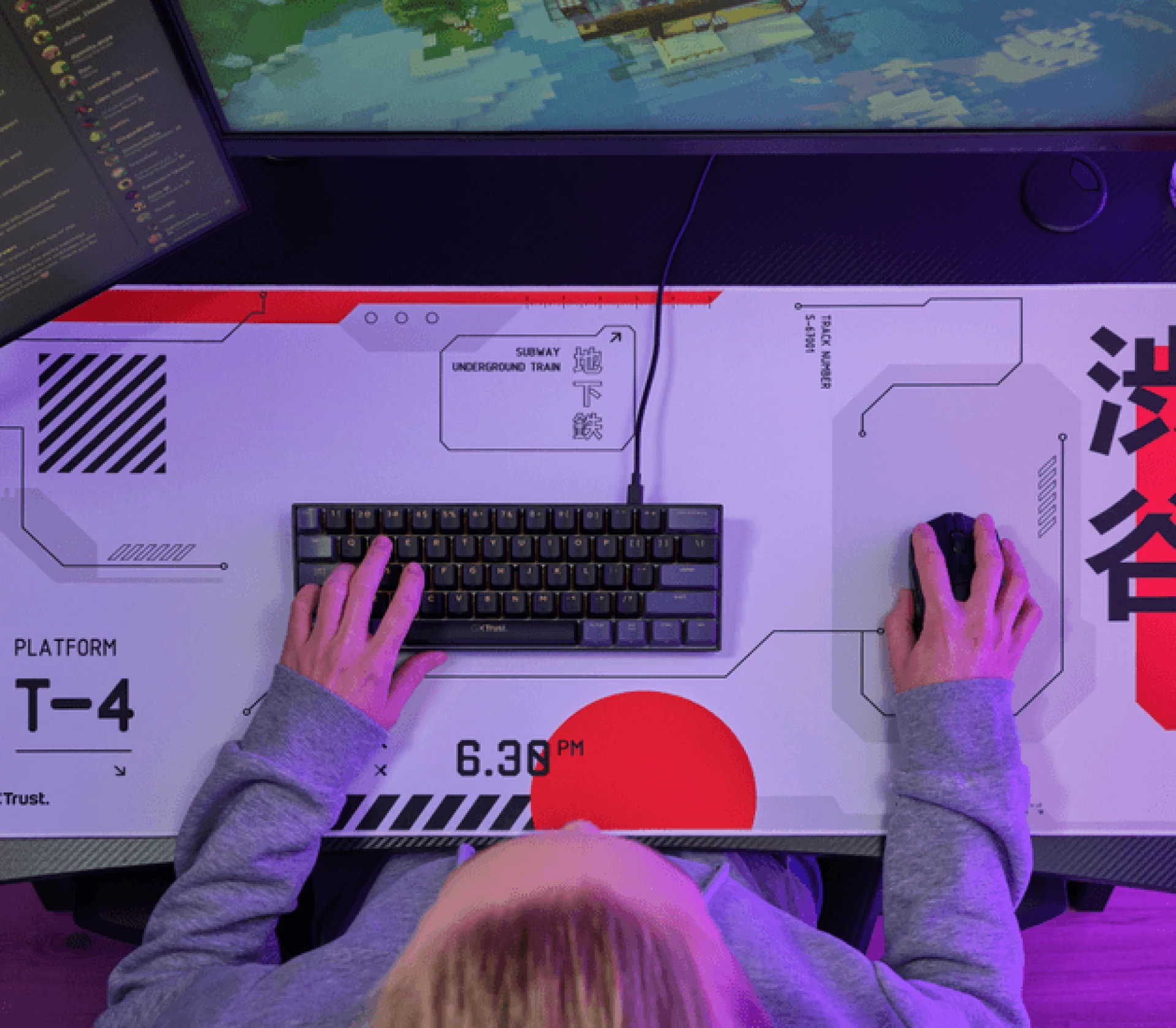 Trust Gaming podloga za miša GXT 759 XXL Japan