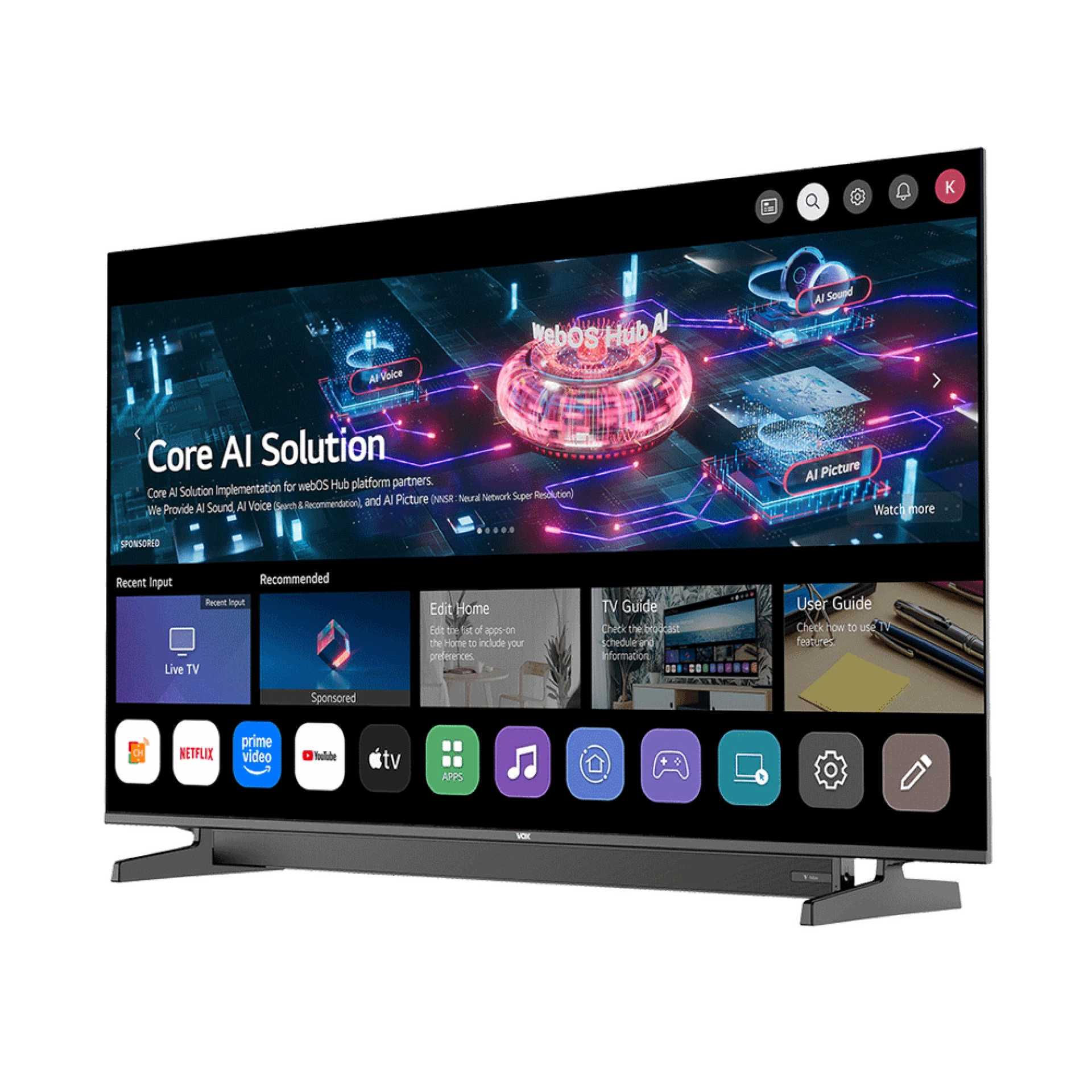 Vox 55WSB684U Smart TV 55" 4K Ultra HD DVB-T2