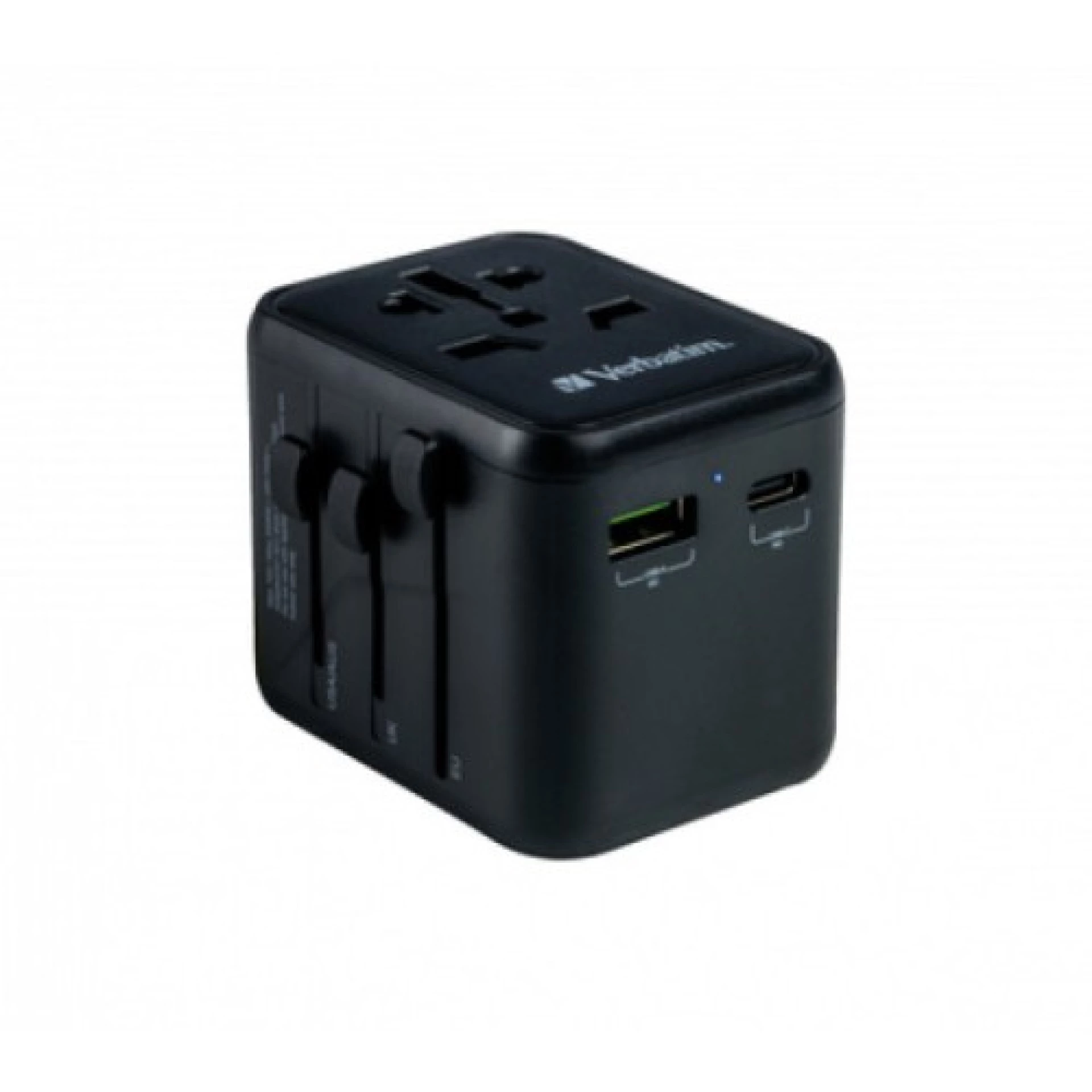 Verbatim UTA-02 Putni adapter US/UK/AUS/EU/USB-C(muški)/USB-A (ženski)