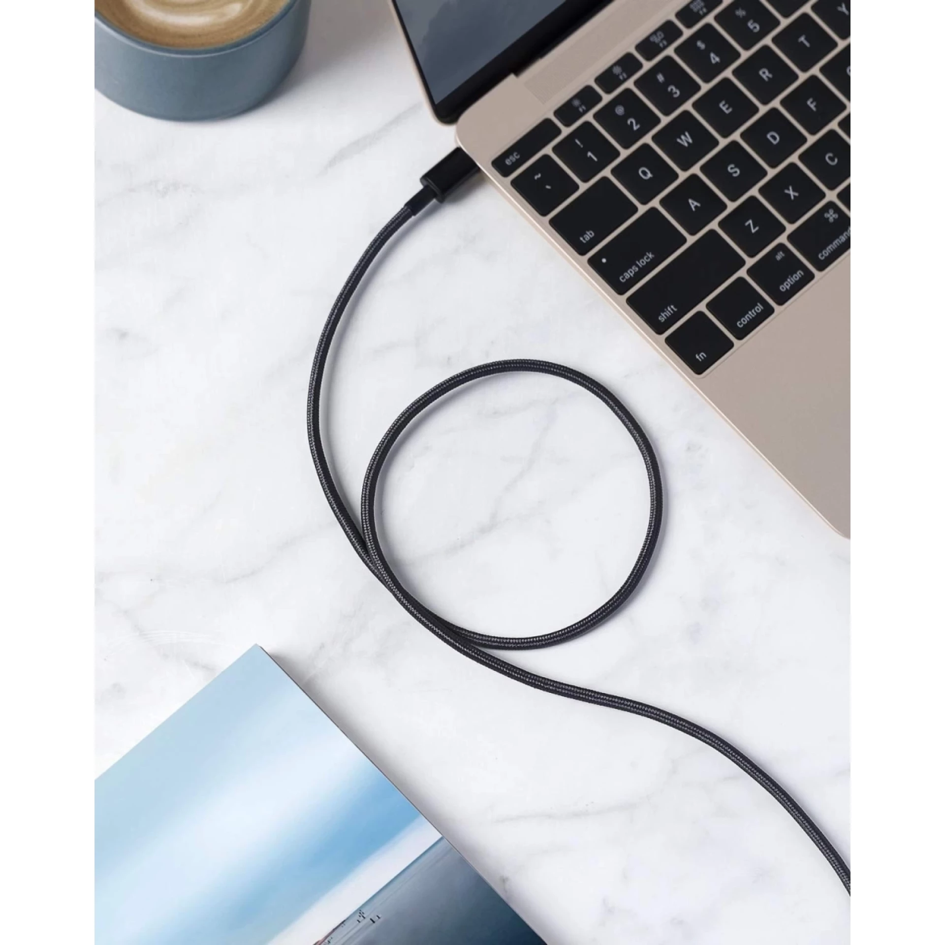 Anker Kabl 322 USB-C na Lightning 30W 480Mbp 1.8m Braided Crna