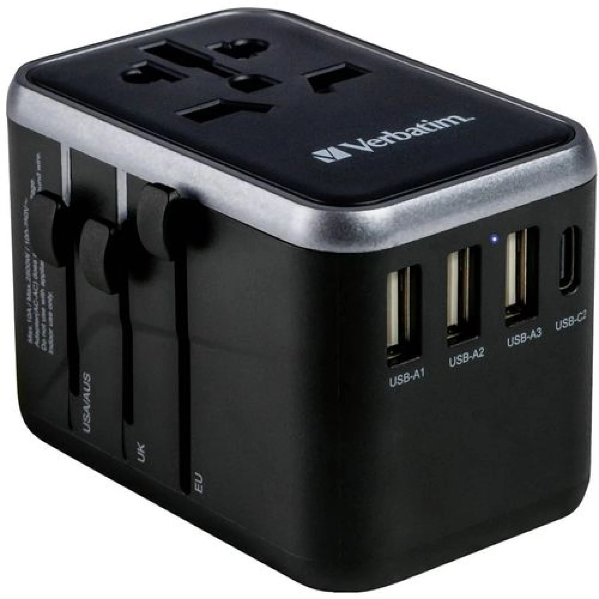 Verbatim UTA-04 Putni adapter US/UK/AUS/EU/USB-C(ženski)/USB-A (ženski)