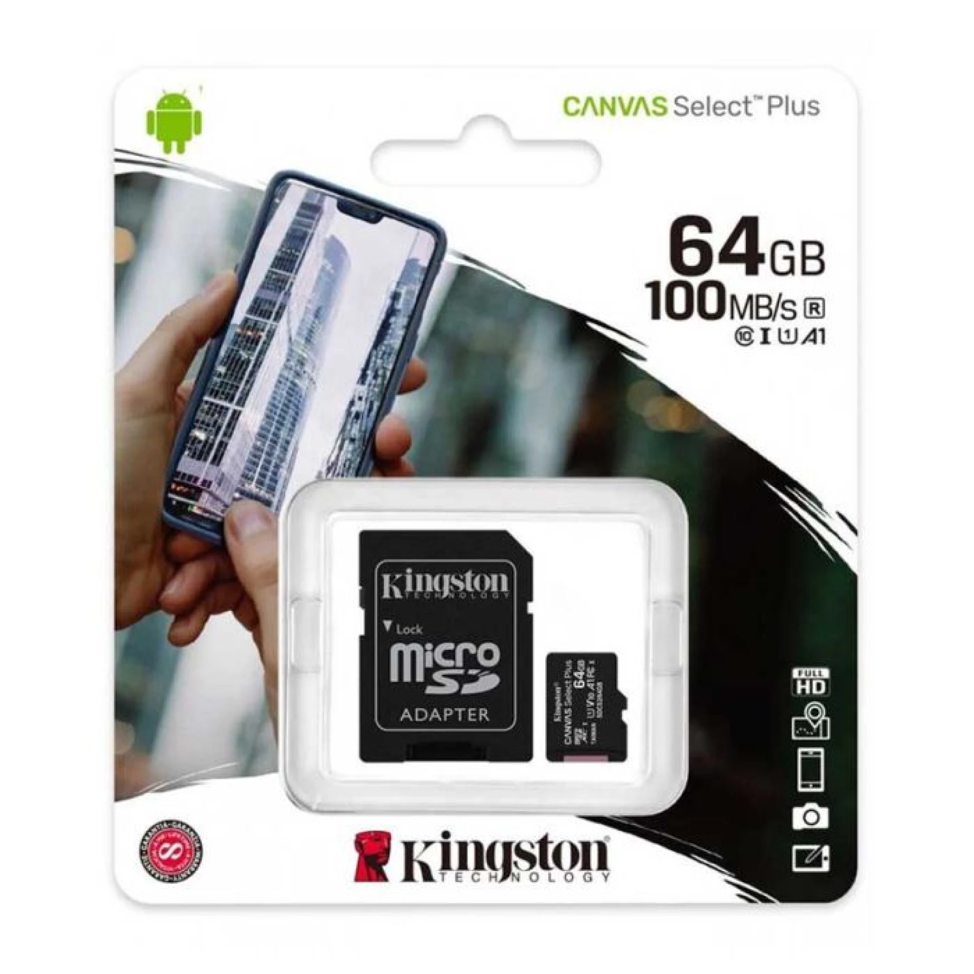KINGSTON MIKRO SD KARTICA 64GB + SD ADAPTER SDCS2/64GB KLASA 10
