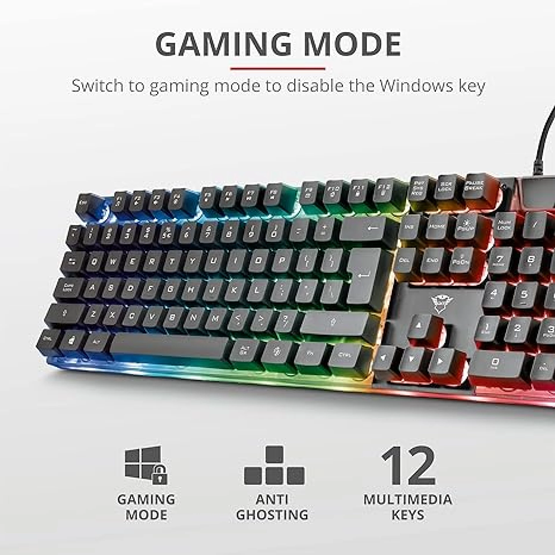 Trsut Gejmerski komplet tastatura+miš GXT 838Azor Combo