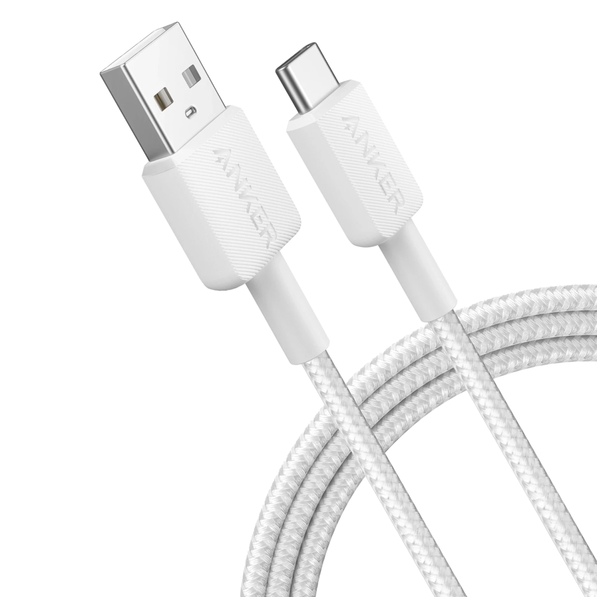 Anker Kabl 322 USB-A na USB-C 18W 480Mbp 1.8m Braided Bela