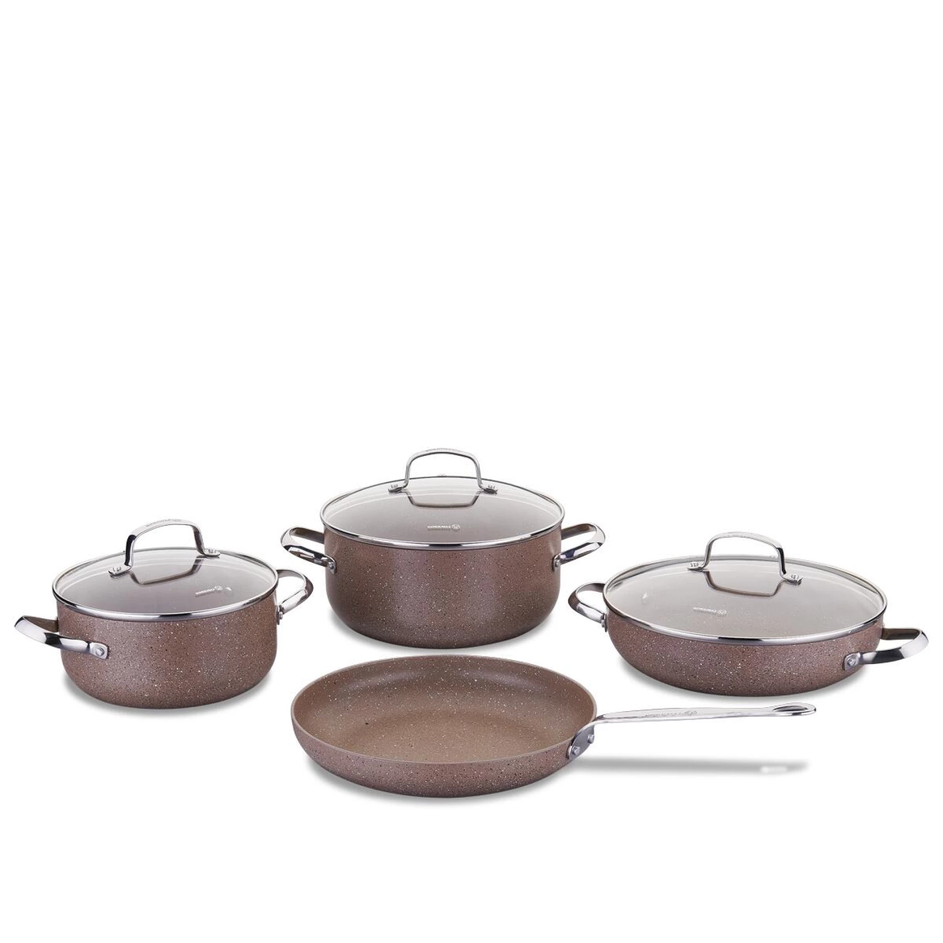 KORKMAZ SET POSUĐA INOX OD 7 DELOVA BROWNI(A2900)