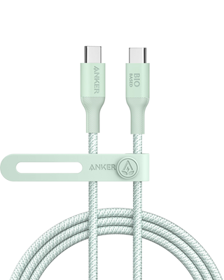Anker Kabl 544 USB-C na USB-C 140W 480Mbp 1.8m Bio-Nylon Zelena