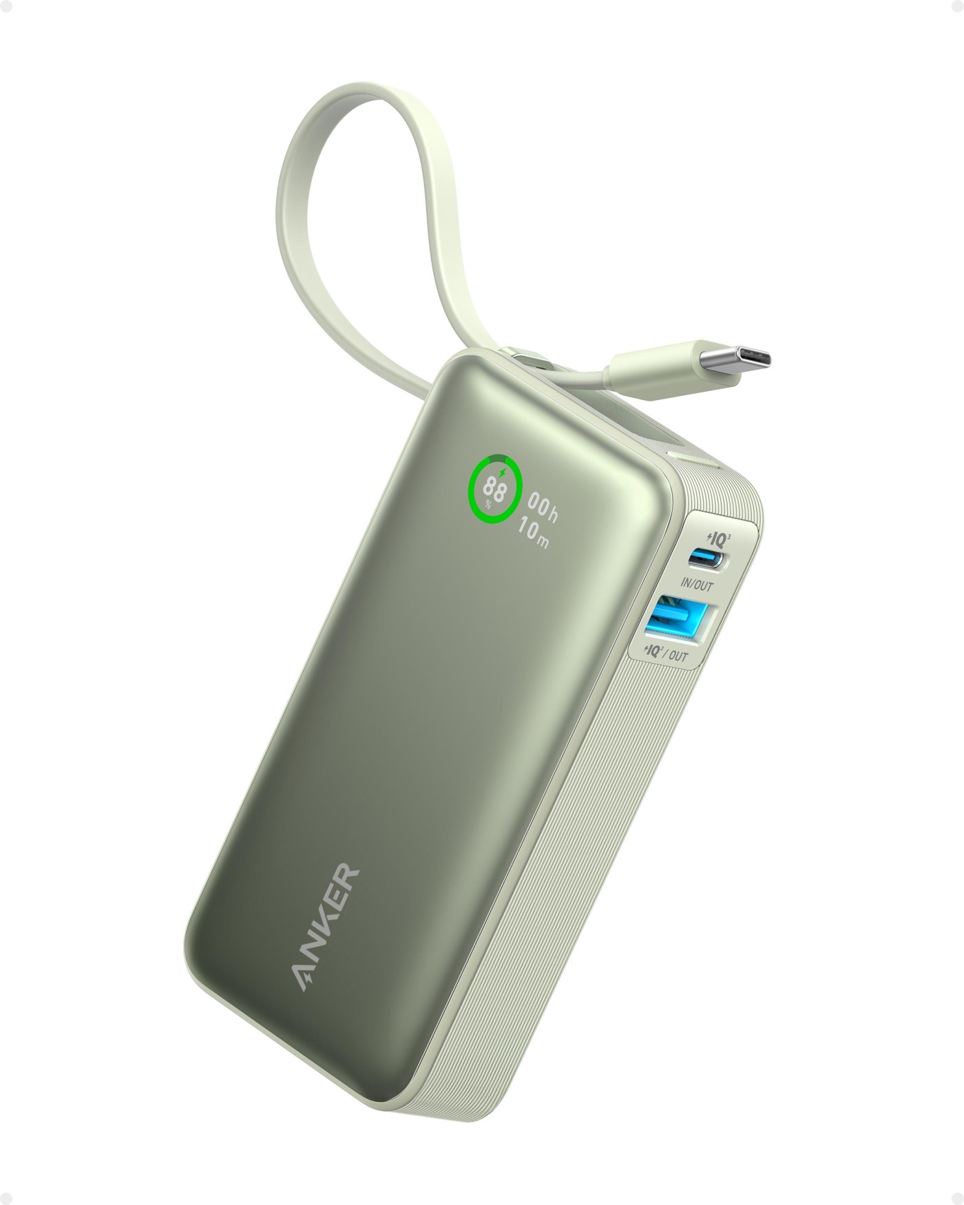 Anker Power Bank Nano 10.000 mAh 30W Built-In USB-C Zelena