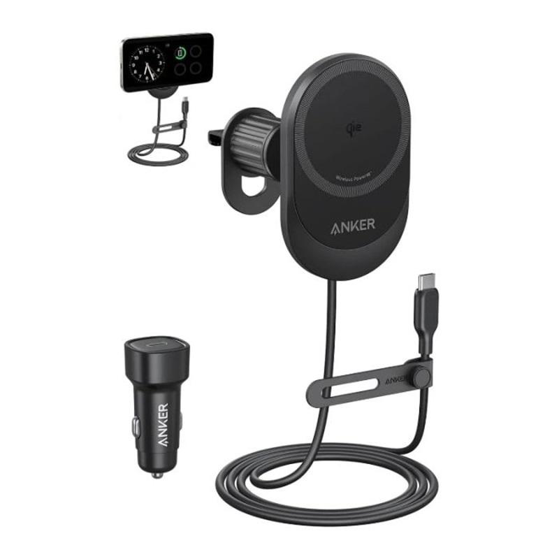 Anker Auto Punjač Bežični 15W MagGo