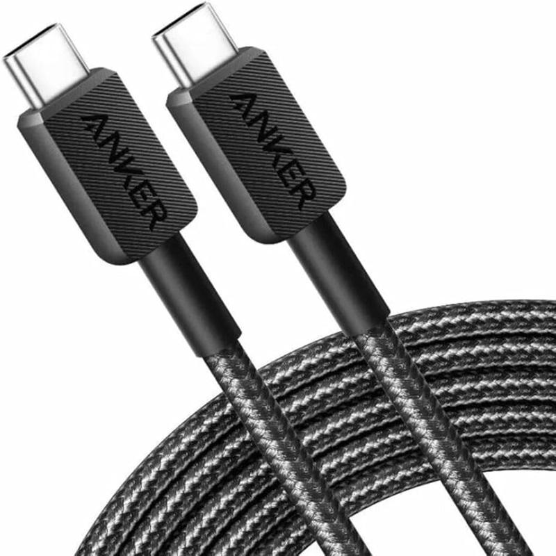 Anker Kabl 322 USB-C na USB-C 60W 480Mbp 1.8m Braided Crna