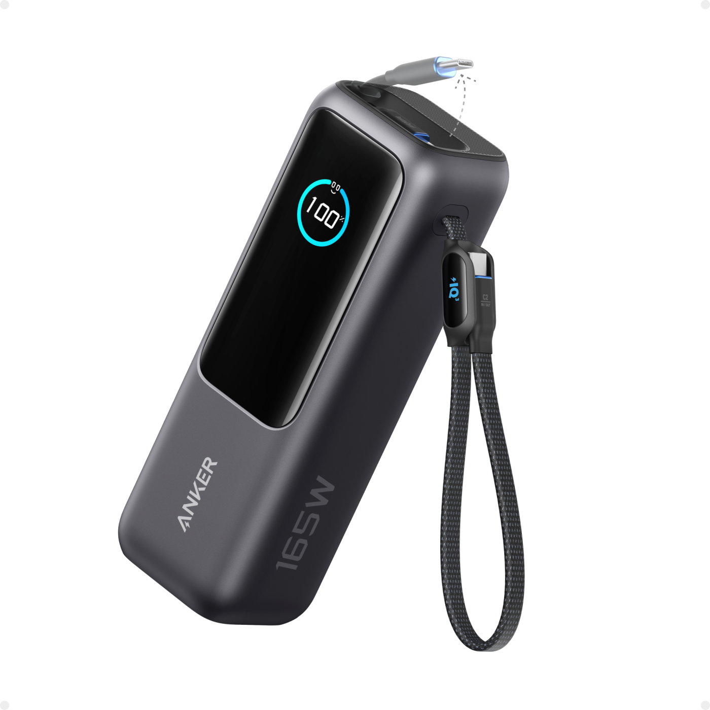 Anker Power Bank 25.000 mAh 165W Built-In USB-C Crna
