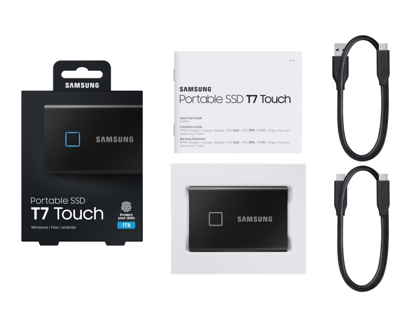 Samsung Portable T7 Touch eksterni SSD 1TB
