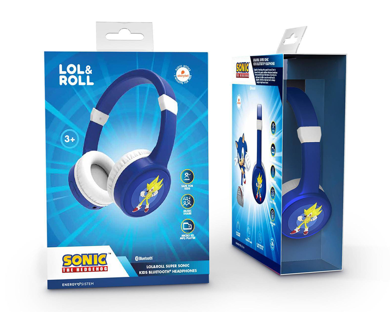 Lol&Roll Sonic Kids Blue slušalice – Plave dečije slušalice sa mikrofonom